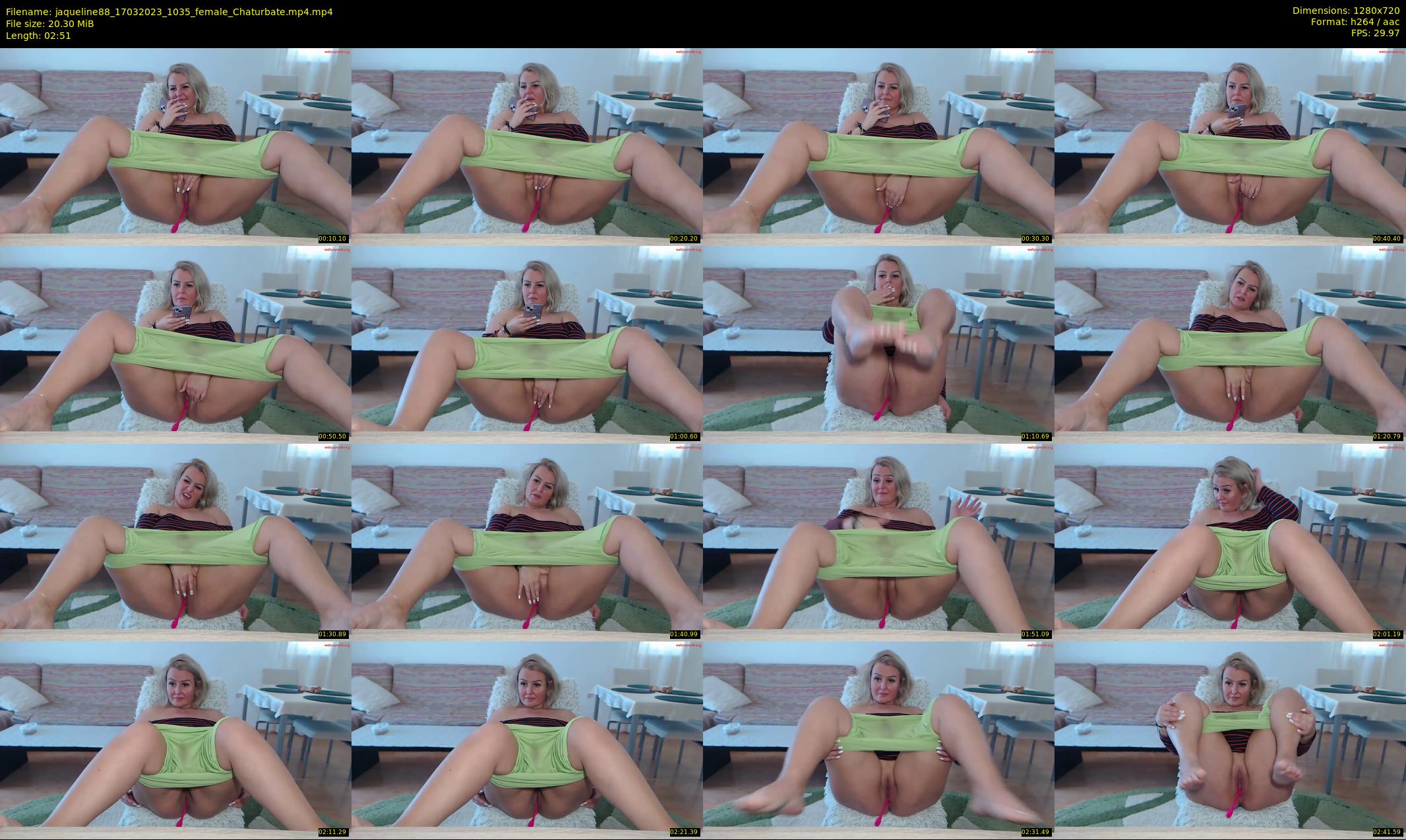 jaqueline88 — 3 minute Chaturbate female cam show recording, 720p, Mar 17, 2023