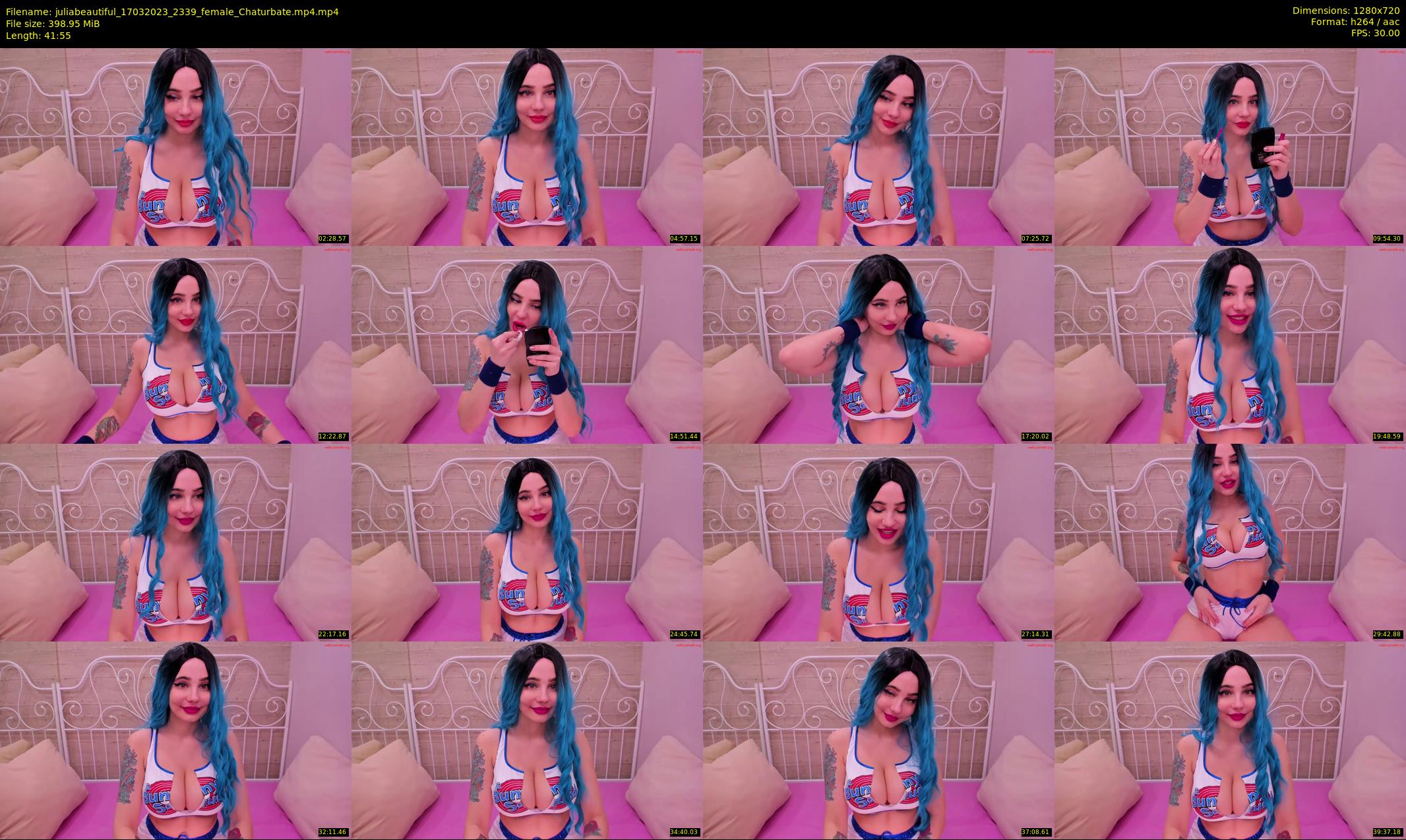 juliabeautiful — 42 minute Chaturbate female cam show recording, 720p, Mar 17, 2023
