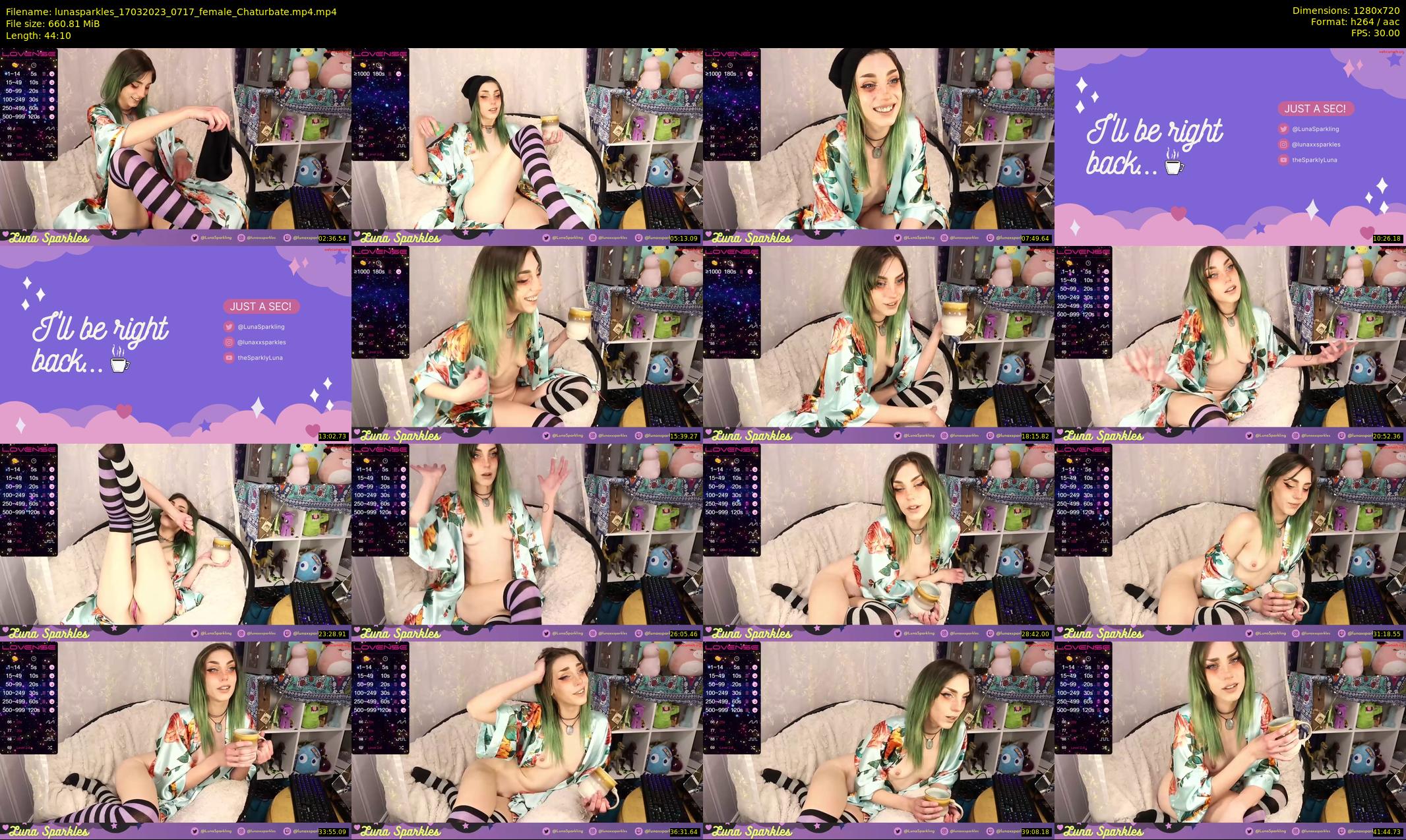 lunasparkles — 45 minute Chaturbate female cam show recording, 720p, Mar 17, 2023