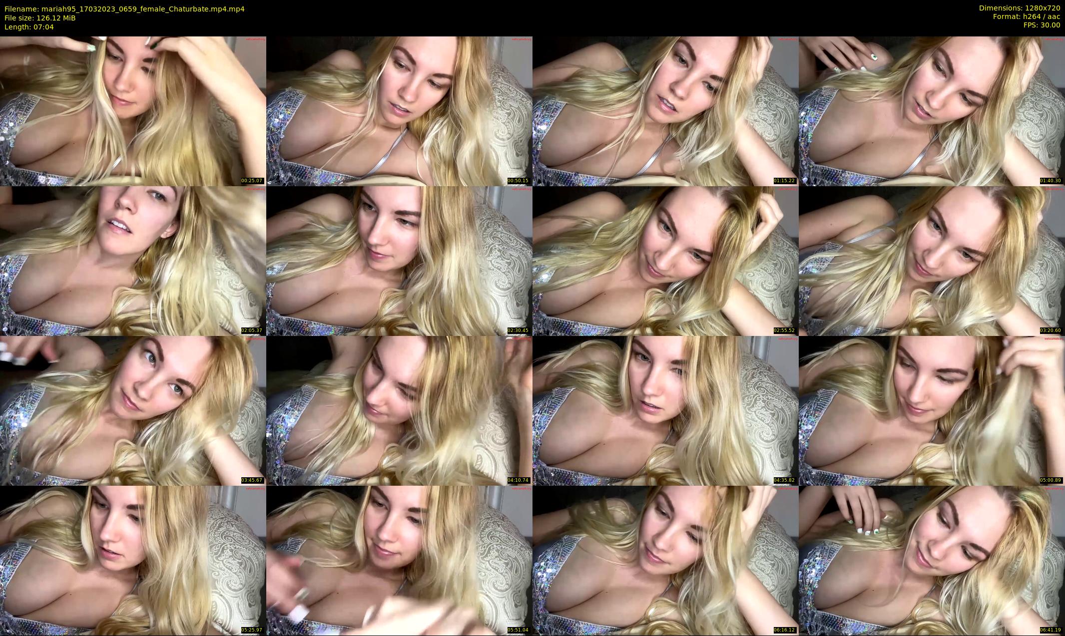 mariah95 — 8 minute Chaturbate female cam show recording, 720p, Mar 17, 2023