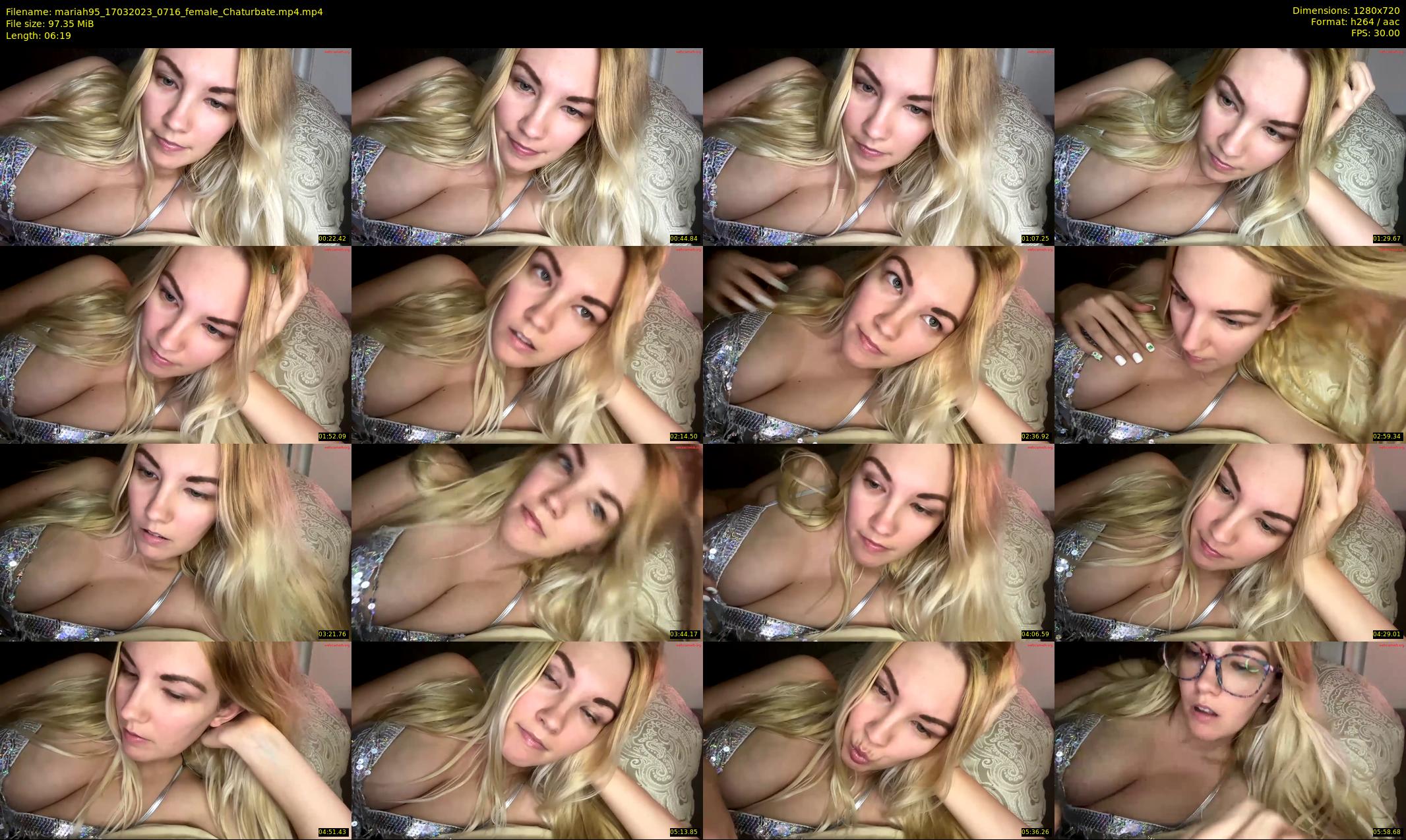 mariah95 — 7 minute Chaturbate female cam show recording, 720p, Mar 17, 2023