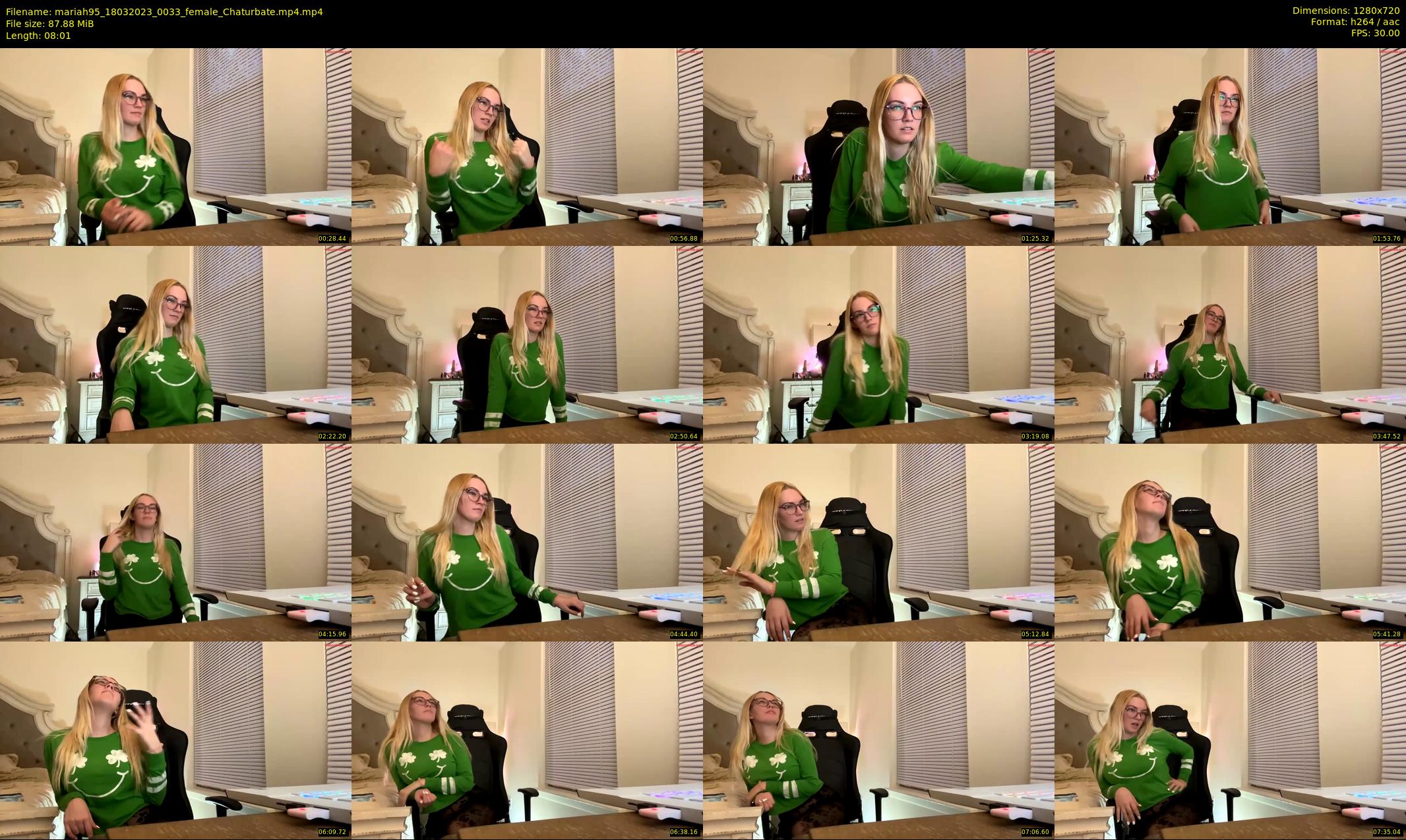 mariah95 — 9 minute Chaturbate female cam show recording, 720p, Mar 18, 2023