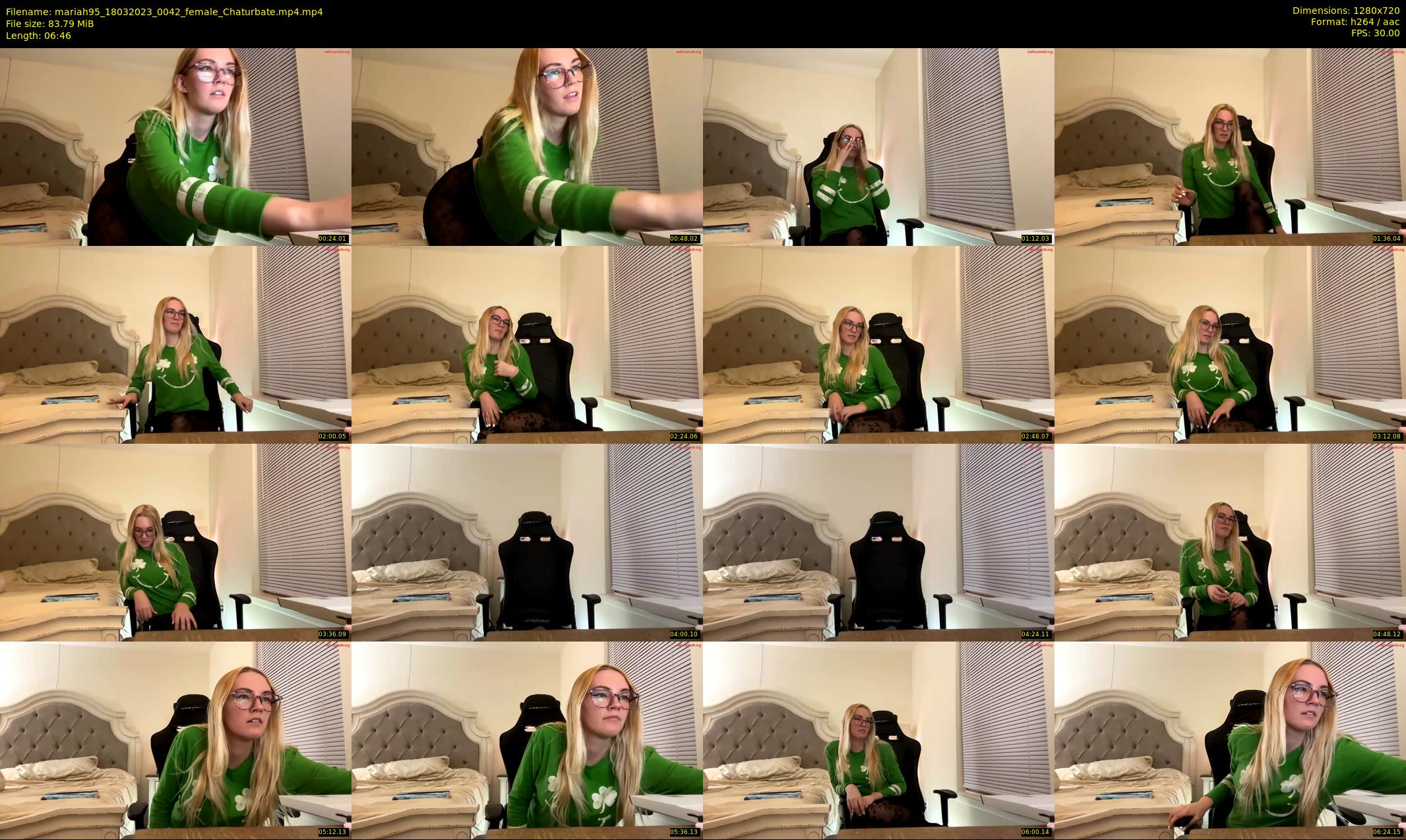 mariah95 — 7 minute Chaturbate female cam show recording, 720p, Mar 18, 2023
