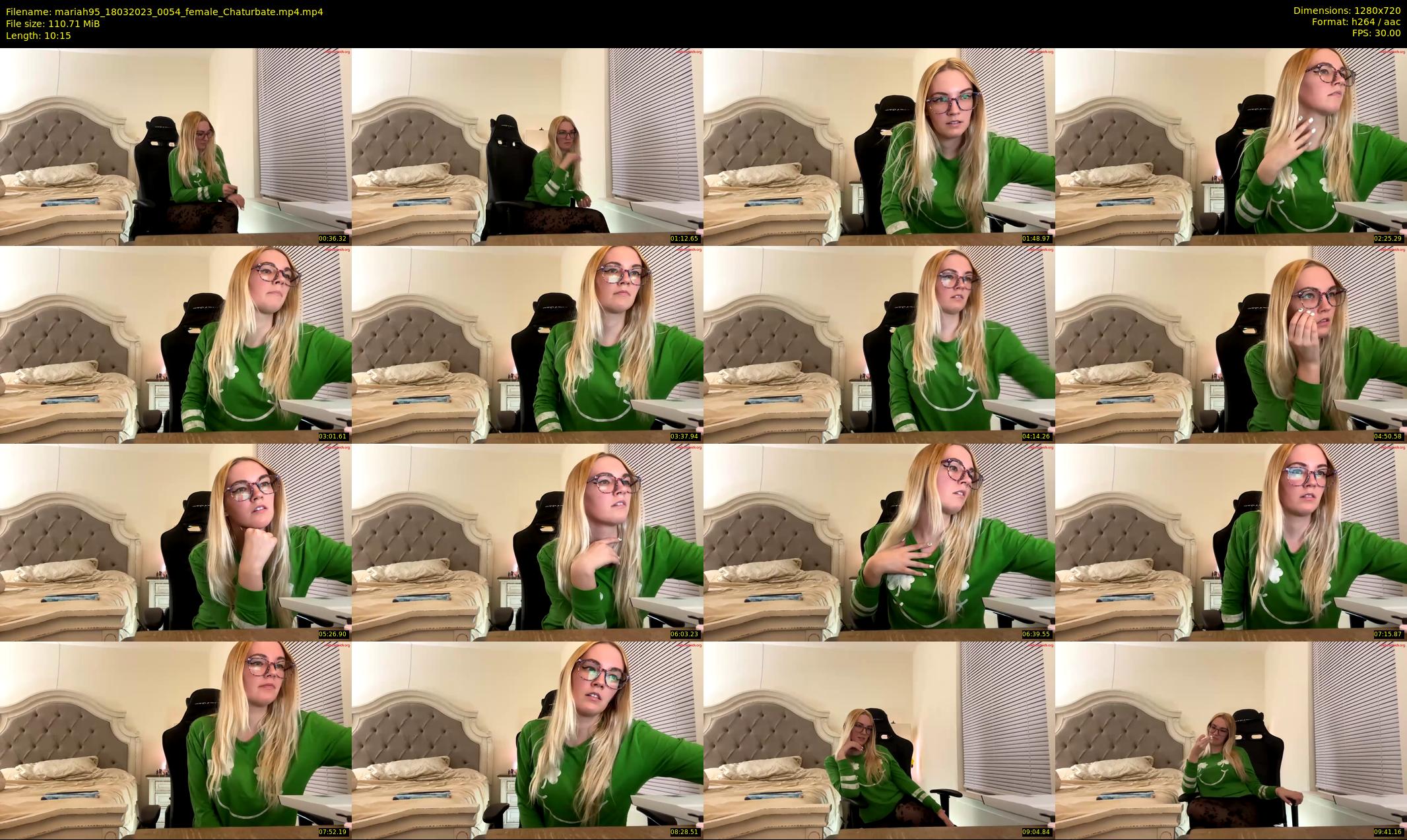 mariah95 — 11 minute Chaturbate female cam show recording, 720p, Mar 18, 2023
