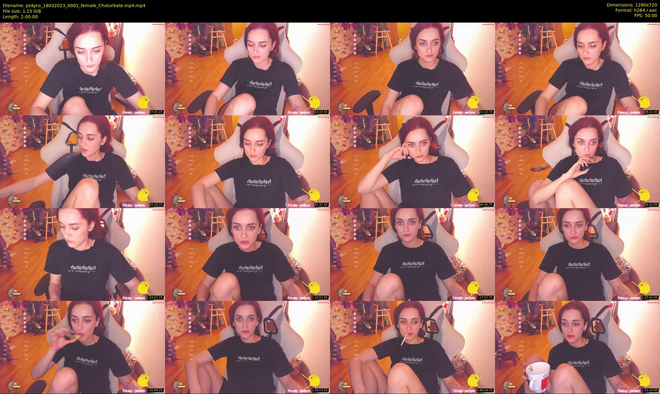ps4pro — 120 minute Chaturbate female cam show recording, 720p, Mar 18, 2023