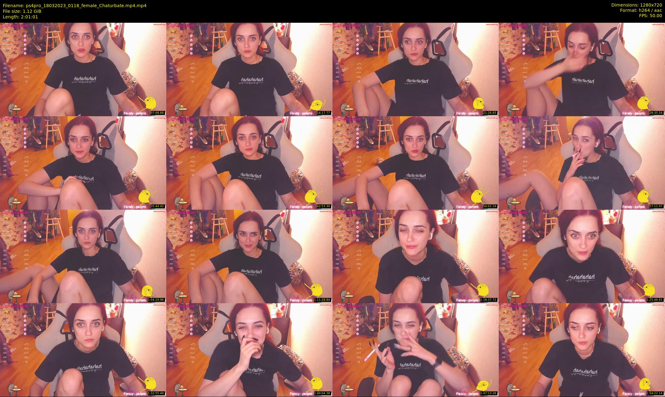 ps4pro — 122 minute Chaturbate female cam show recording, 720p, Mar 18, 2023