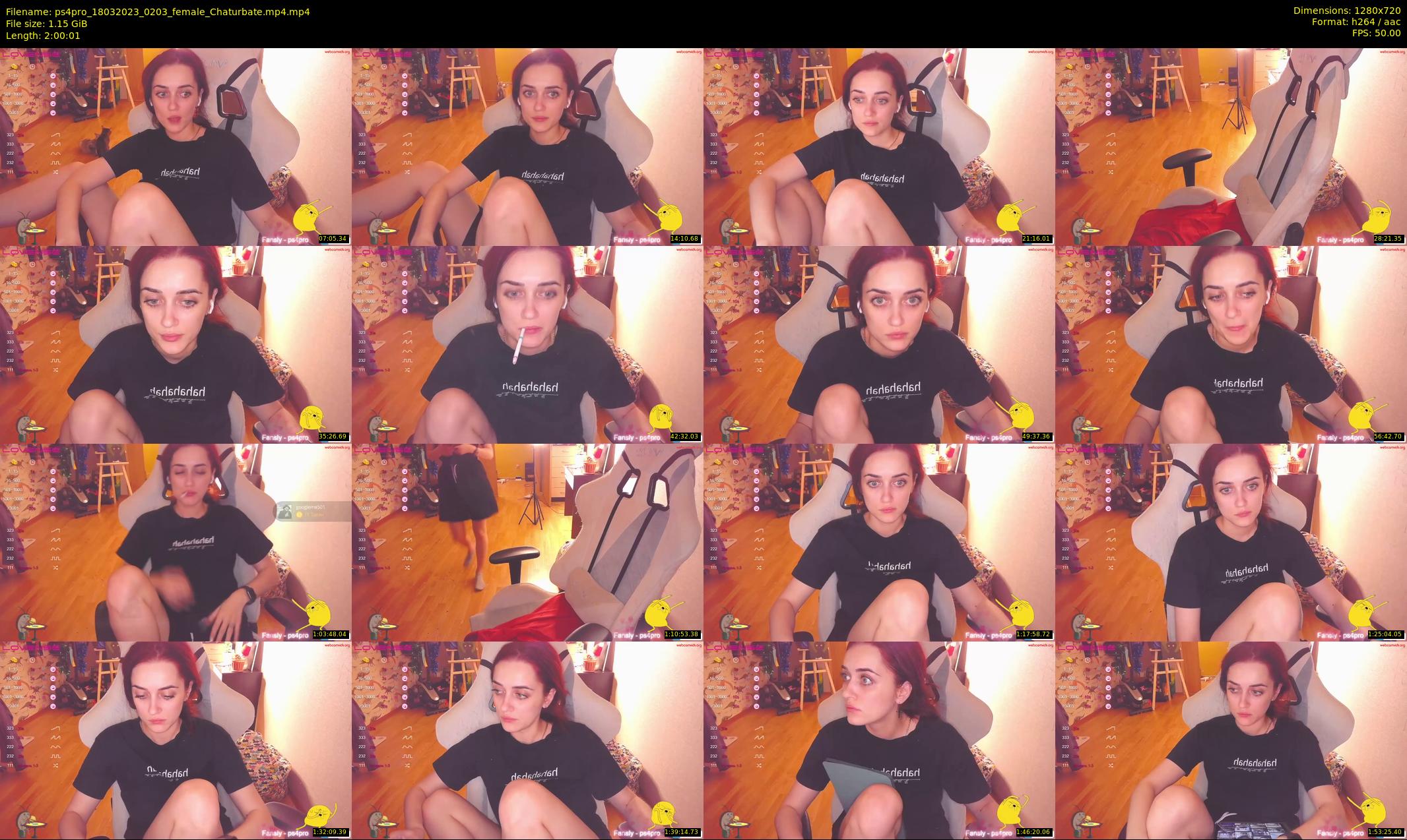 ps4pro — 121 minute Chaturbate female cam show recording, 720p, Mar 18, 2023