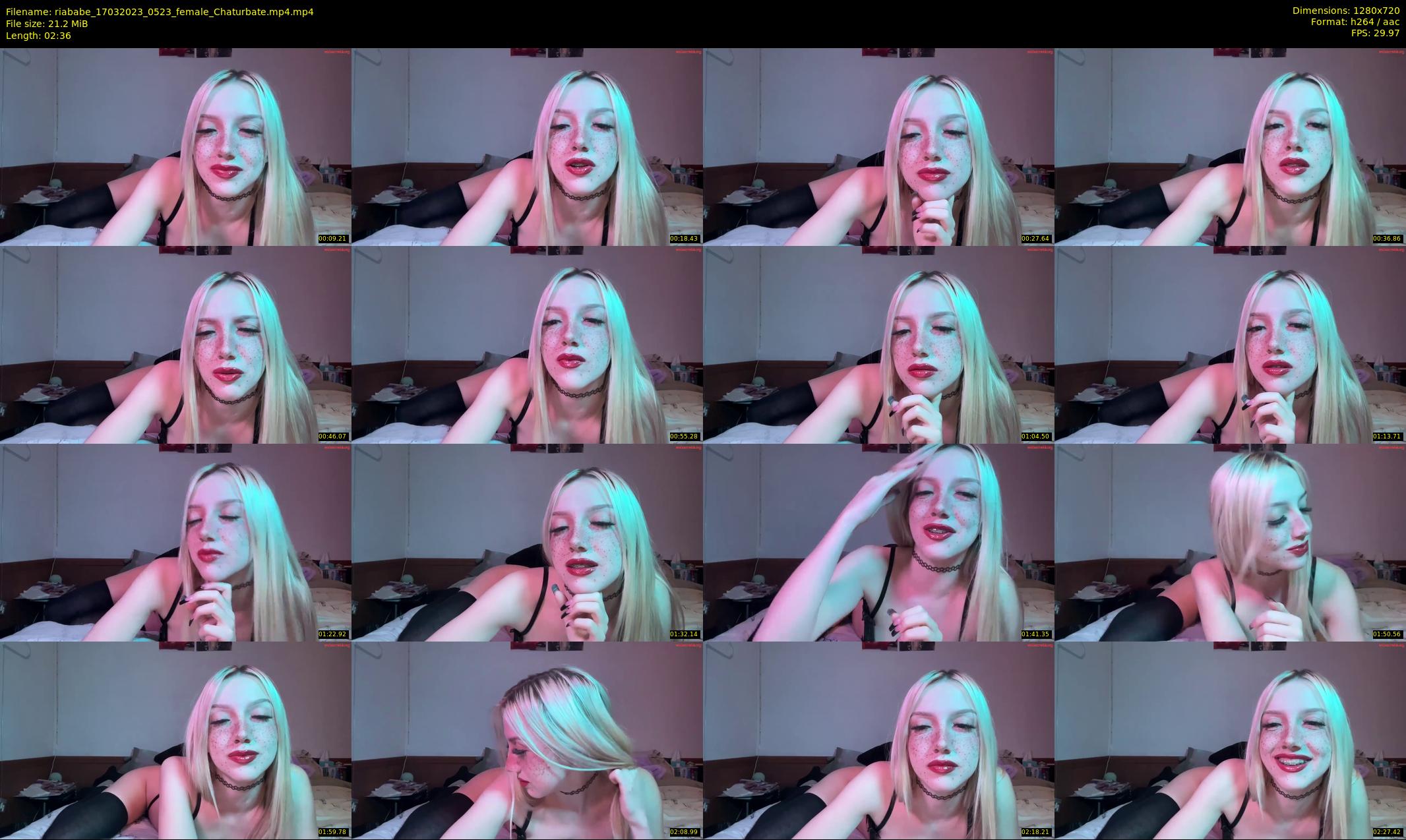 riababe — 3 minute Chaturbate female cam show recording, 720p, Mar 17, 2023