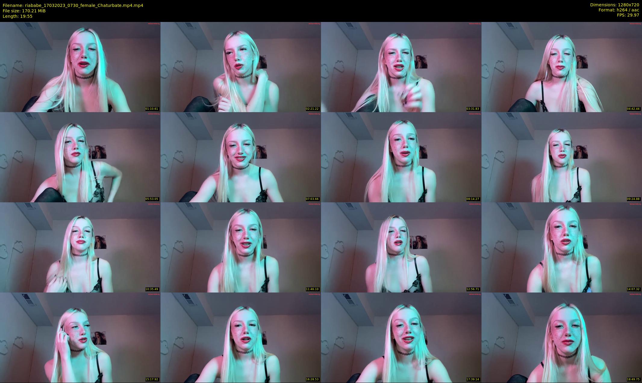 riababe — 20 minute Chaturbate female cam show recording, 720p, Mar 17, 2023