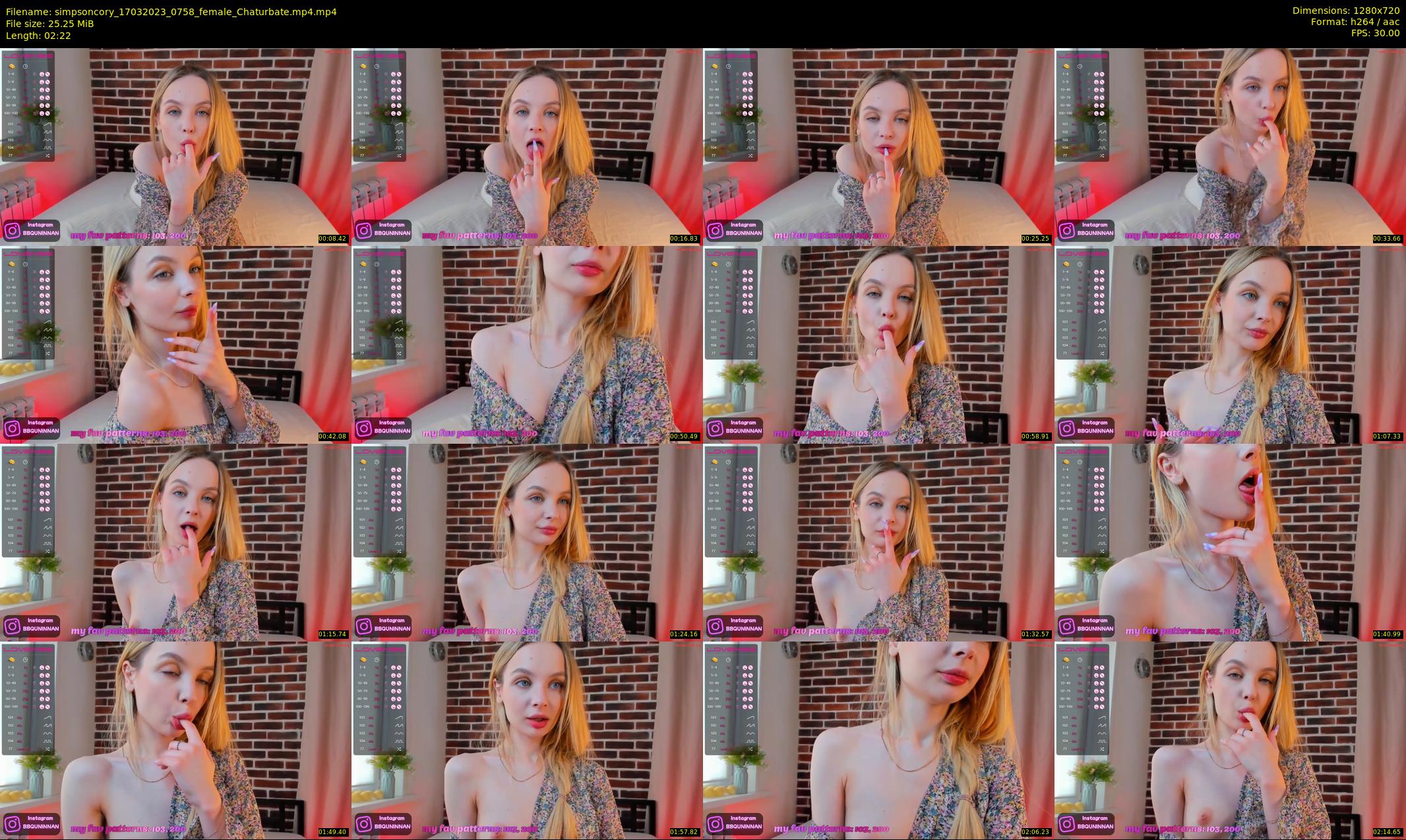 simpsoncory — 3 minute Chaturbate female cam show recording, 720p, Mar 17, 2023