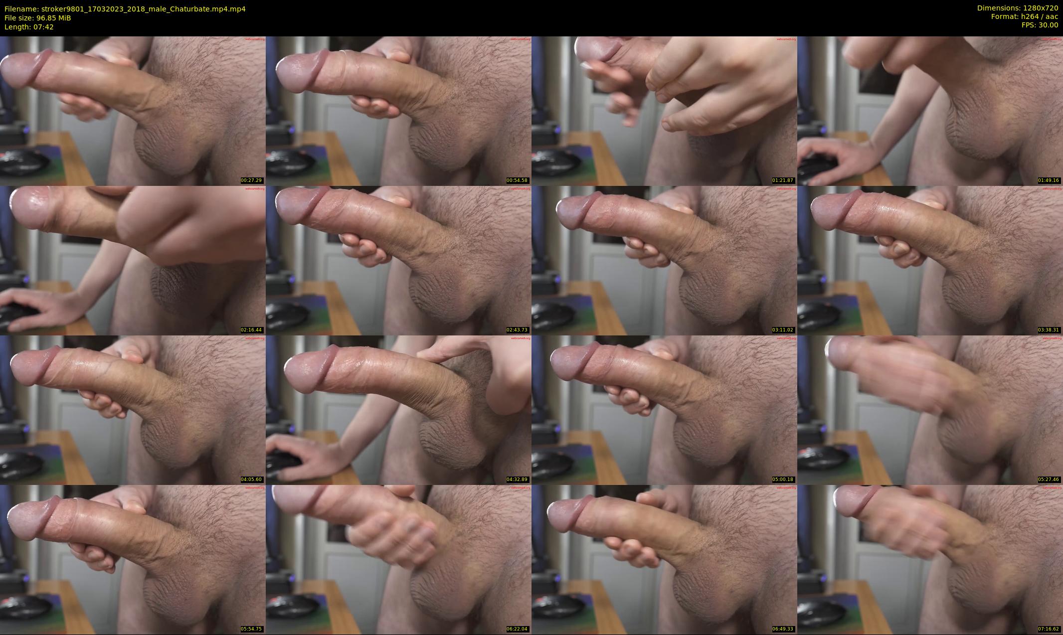 stroker9801 — 8 minute Chaturbate male cam show recording, 720p, Mar 17, 2023