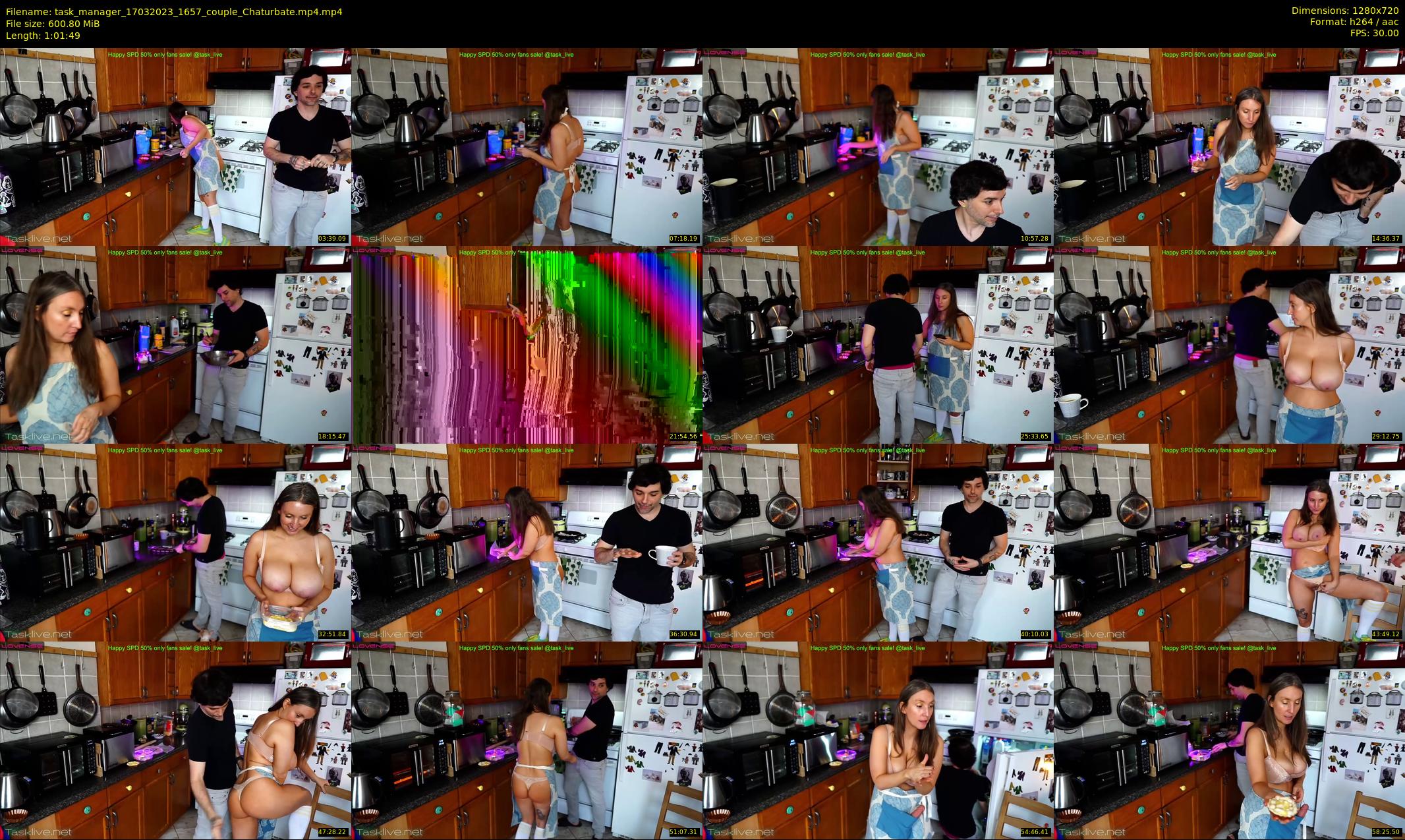 task_manager — 62 minute Chaturbate couple cam show recording, 720p, Mar 17, 2023