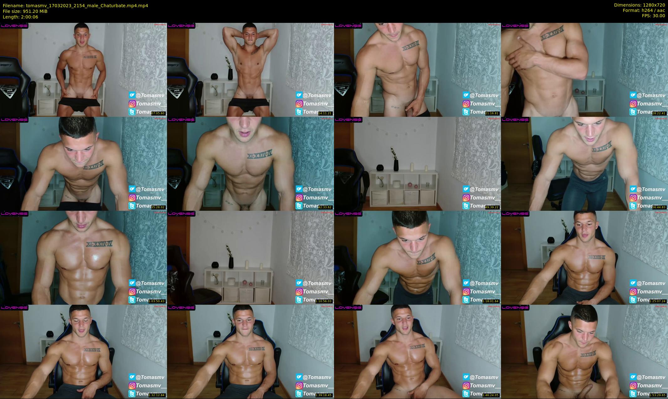 tomasmv — 121 minute Chaturbate male cam show recording, 720p, Mar 17, 2023