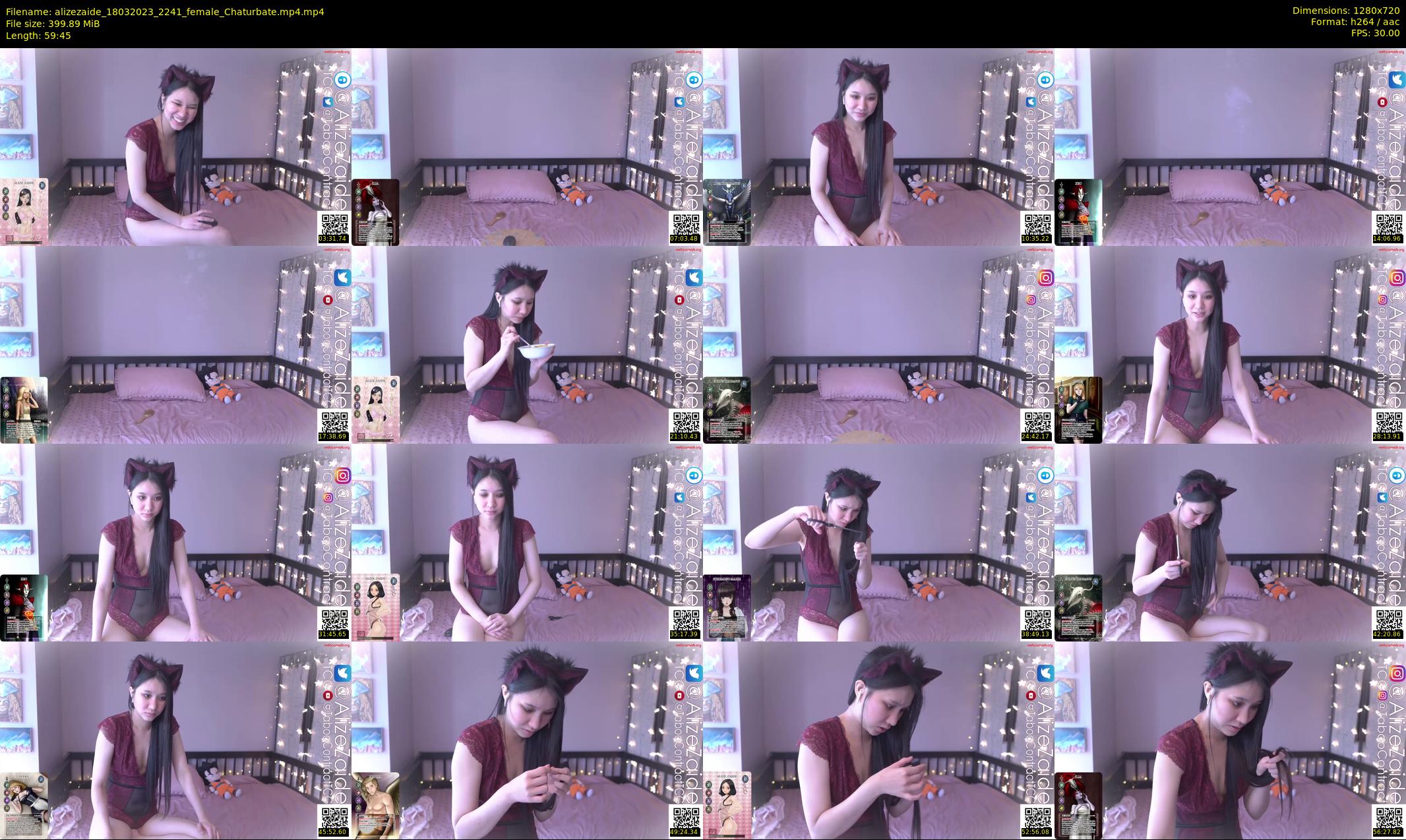 alizezaide — 60 minute Chaturbate female cam show recording, 720p, Mar 18, 2023