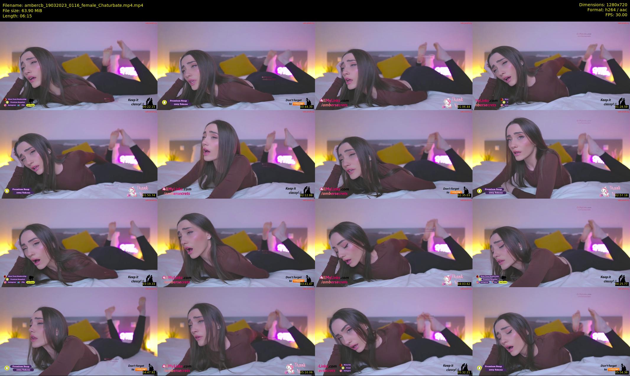 ambercb — 7 minute Chaturbate female cam show recording, 720p, Mar 19, 2023
