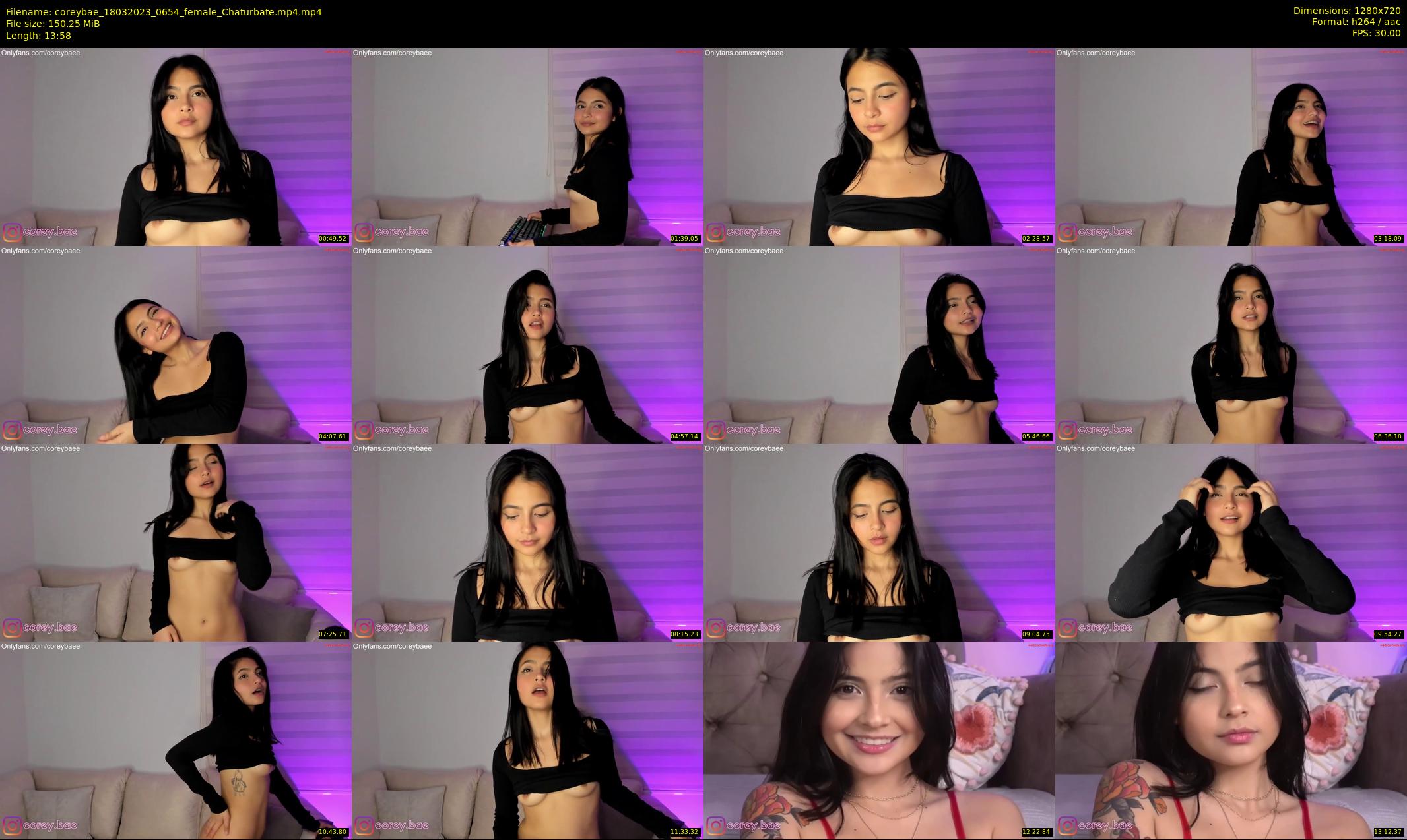 coreybae — 14 minute Chaturbate female cam show recording, 720p, Mar 18, 2023