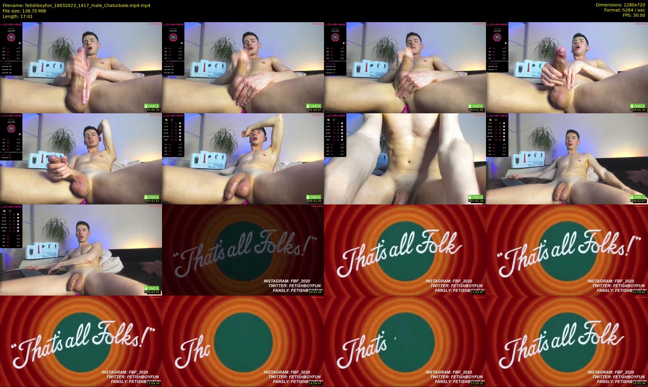 fetishboyfun — 18 minute Chaturbate male cam show recording, 720p, Mar 18, 2023