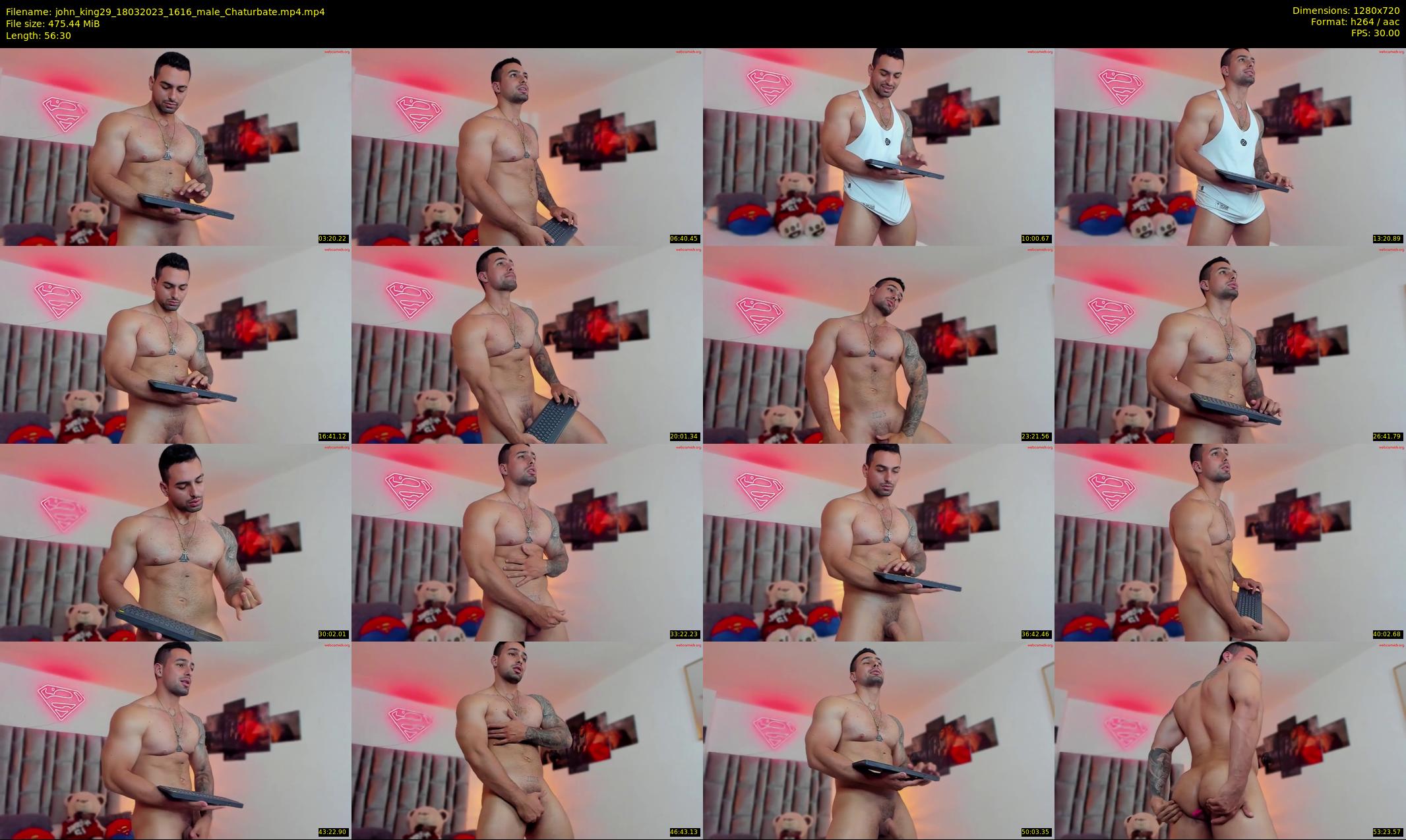 john_king29 — 57 minute Chaturbate male cam show recording, 720p, Mar 18, 2023