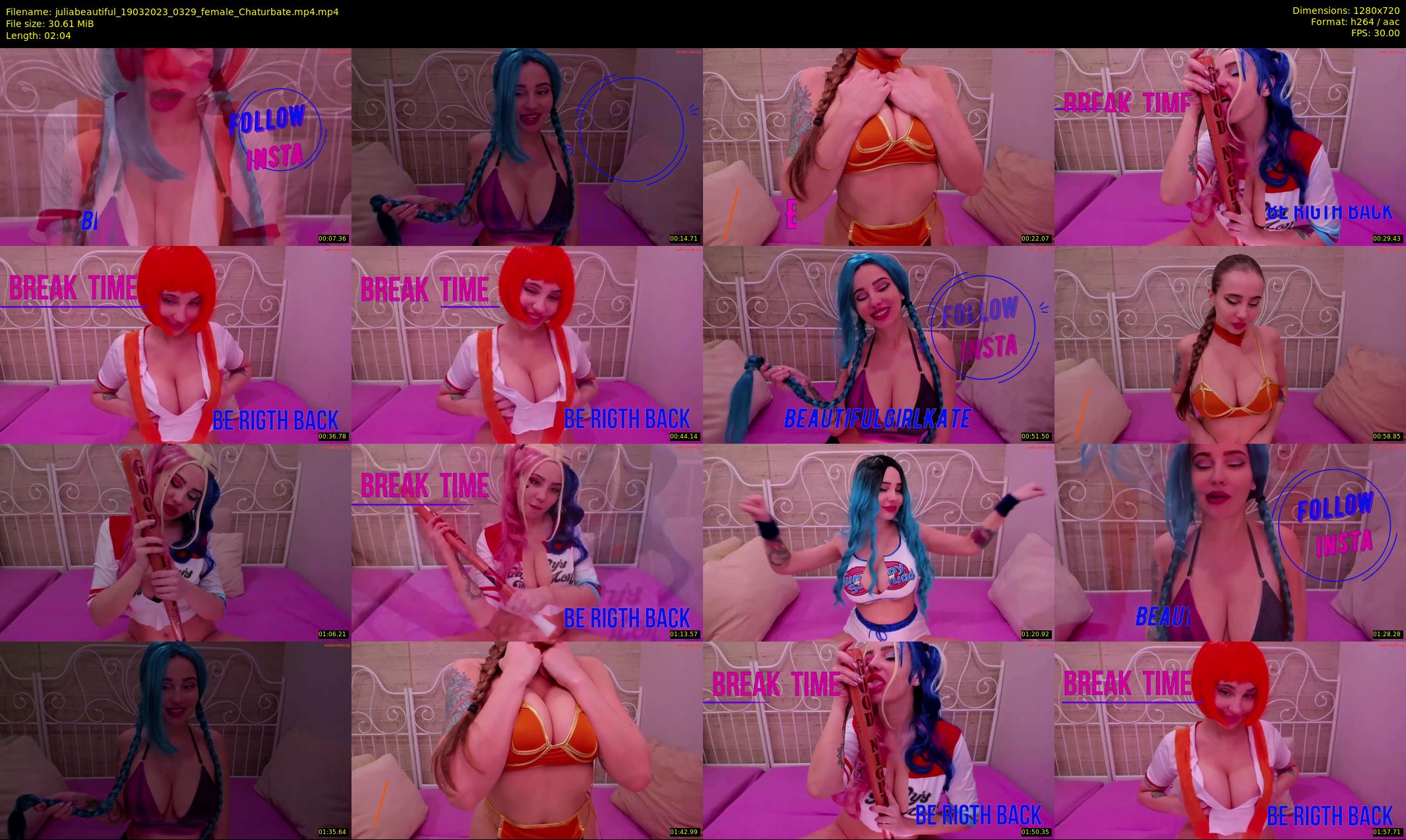 juliabeautiful — 3 minute Chaturbate female cam show recording, 720p, Mar 19, 2023