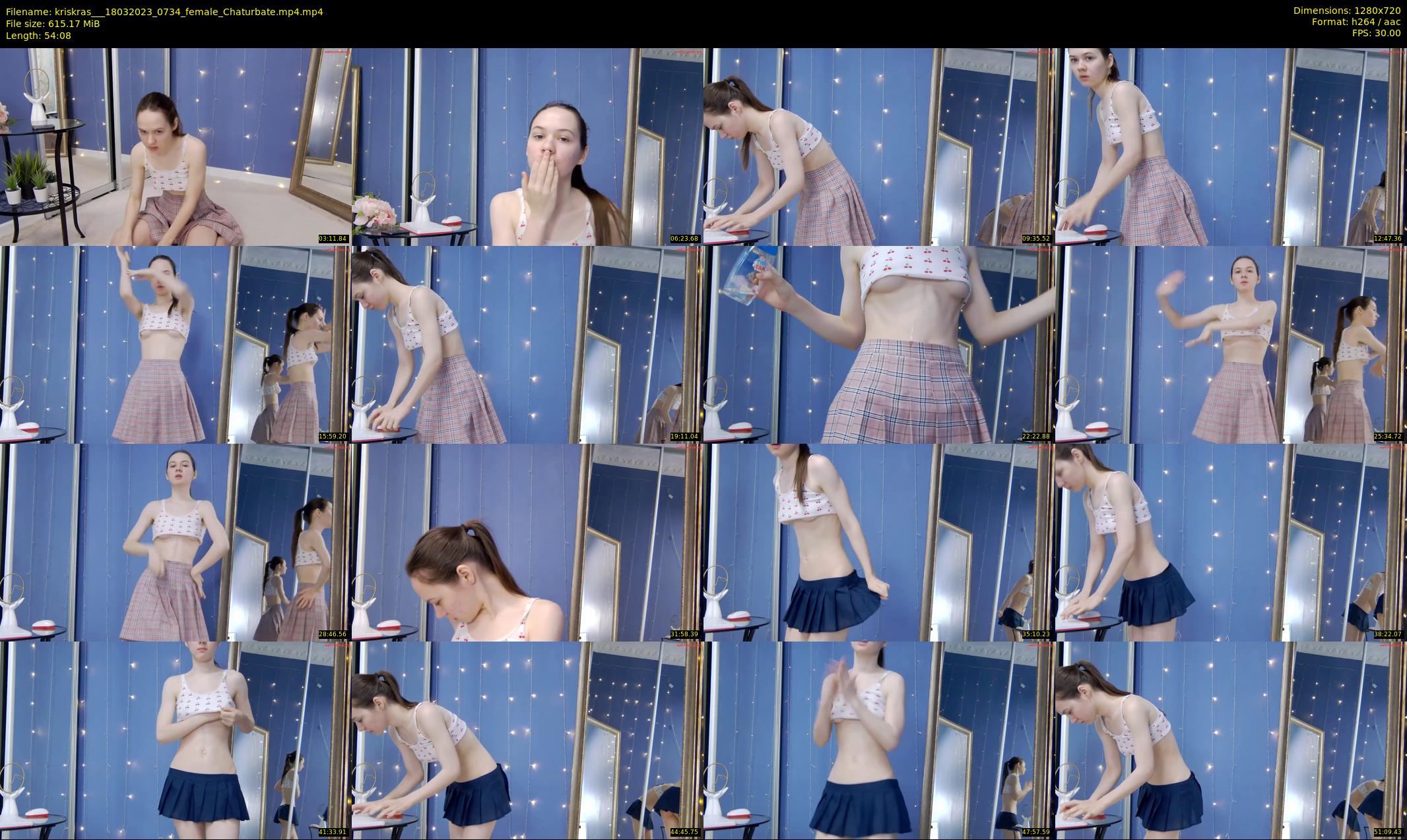 kriskras__ — 55 minute Chaturbate female cam show recording, 720p, Mar 18, 2023