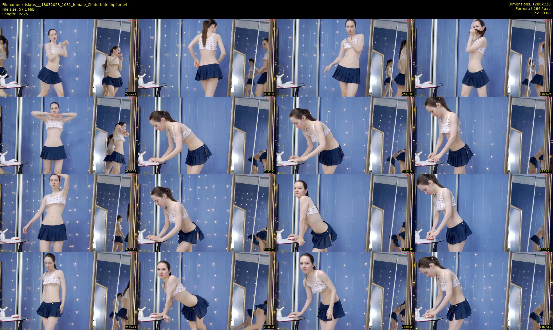 kriskras__ — 6 minute Chaturbate female cam show recording, 720p, Mar 18, 2023