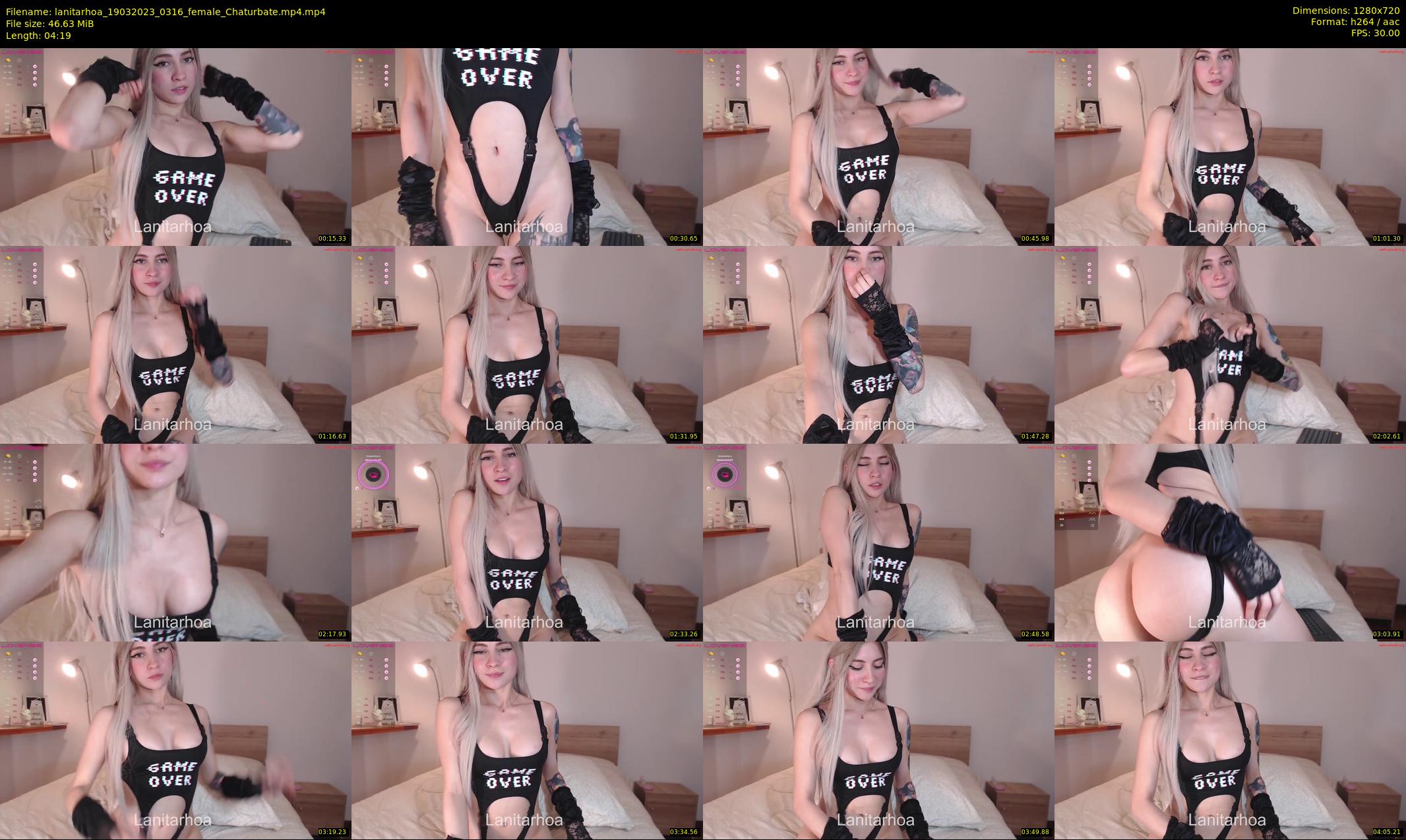 lanitarhoa — 5 minute Chaturbate female cam show recording, 720p, Mar 19, 2023
