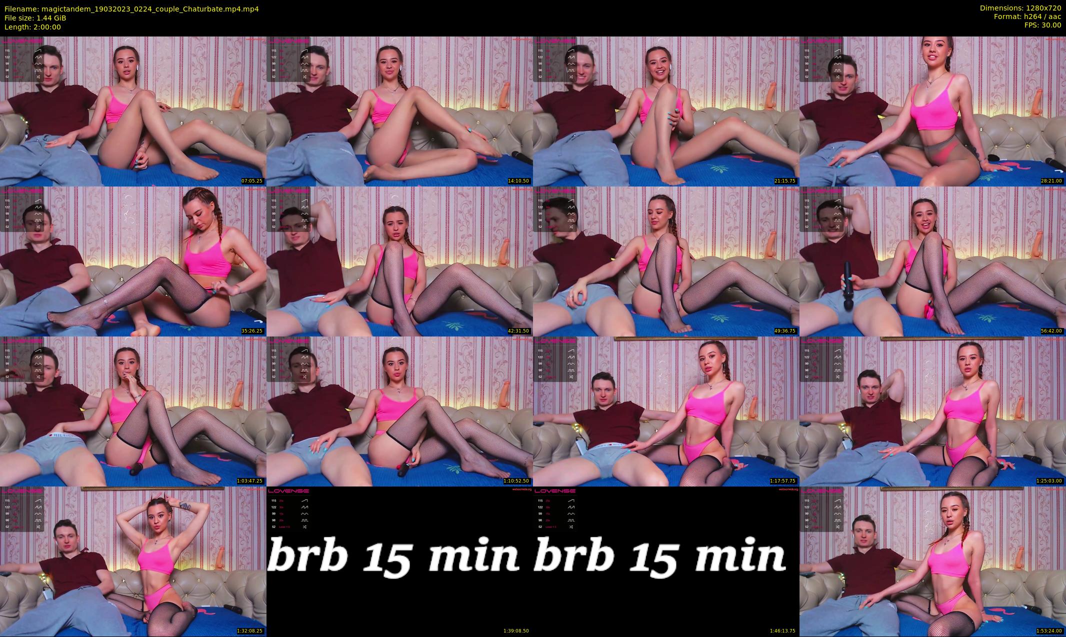 magictandem — 120 minute Chaturbate couple cam show recording, 720p, Mar 19, 2023