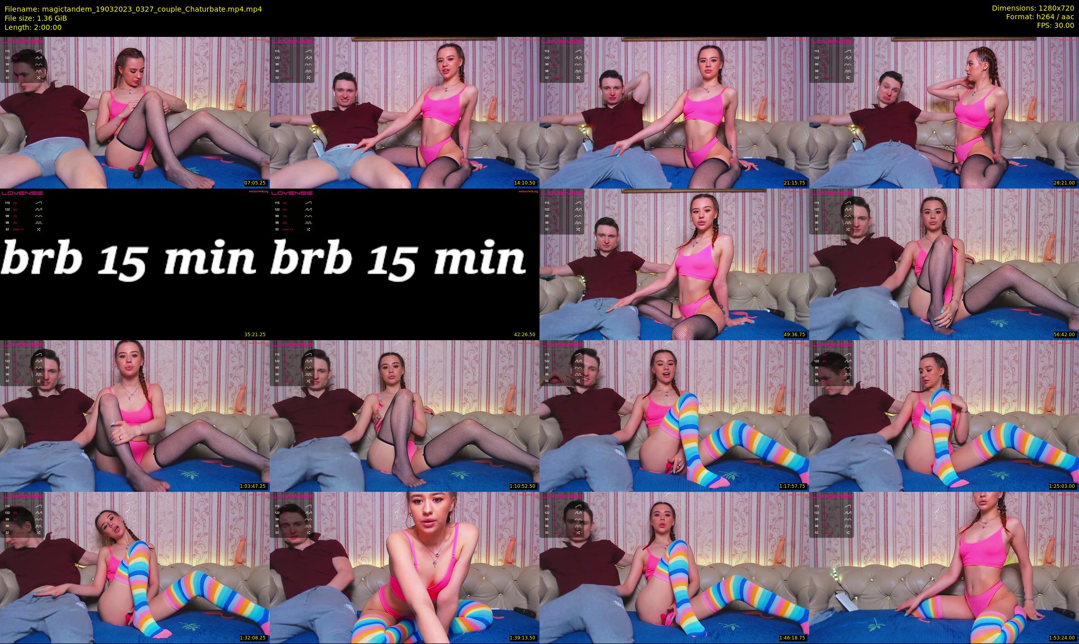 magictandem — 120 minute Chaturbate couple cam show recording, 720p, Mar 19, 2023