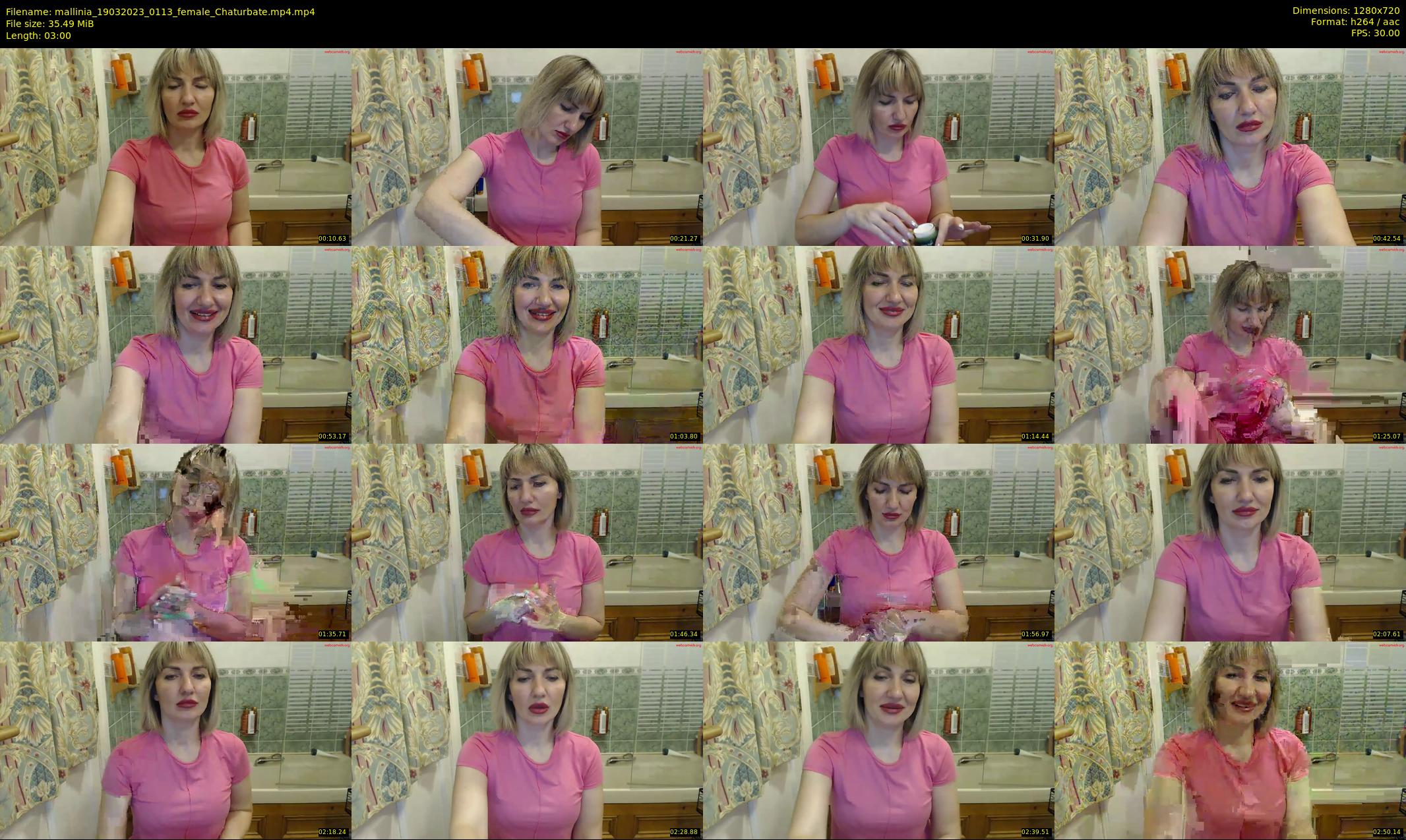 mallinia — 3 minute Chaturbate female cam show recording, 720p, Mar 19, 2023