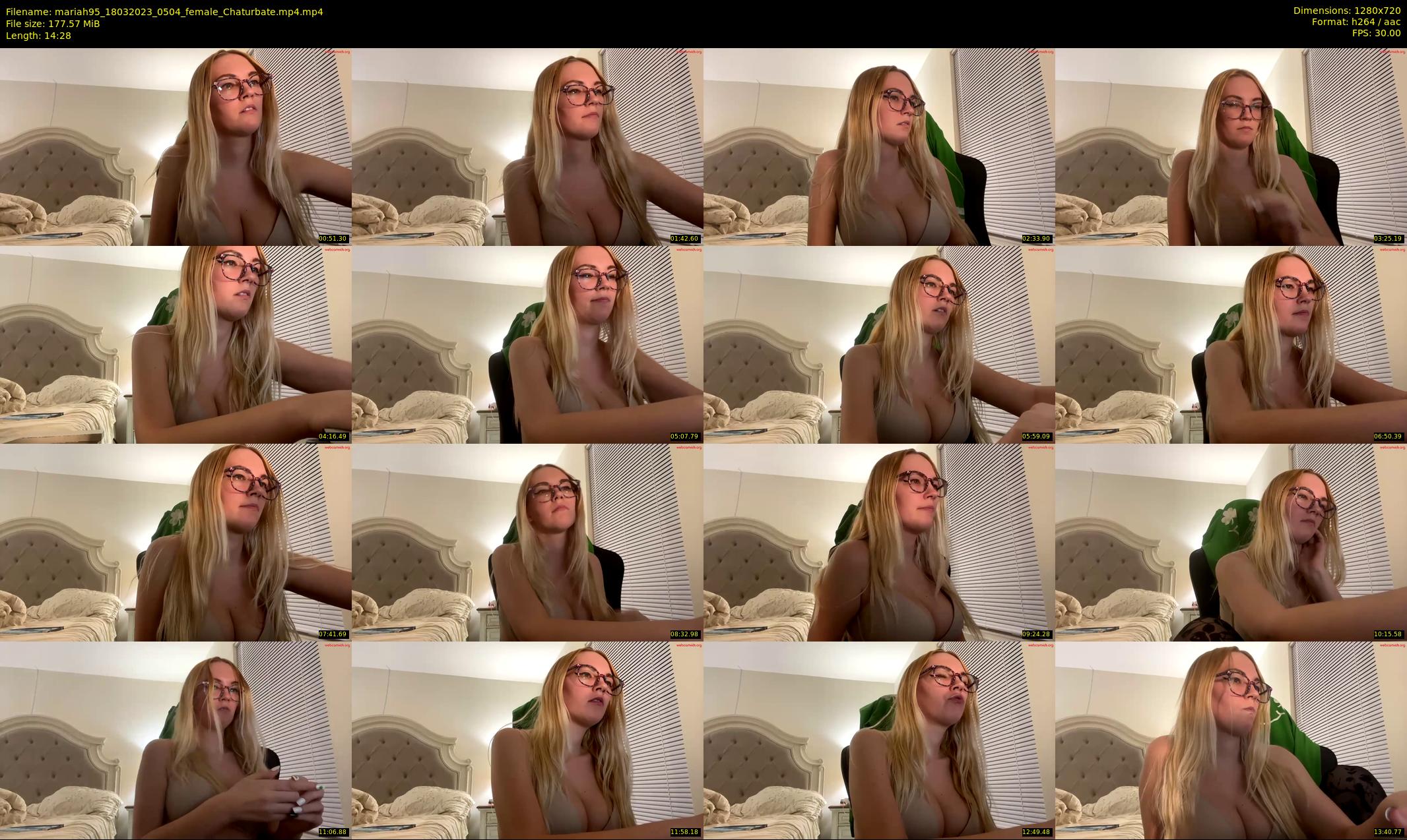 mariah95 — 15 minute Chaturbate female cam show recording, 720p, Mar 18, 2023