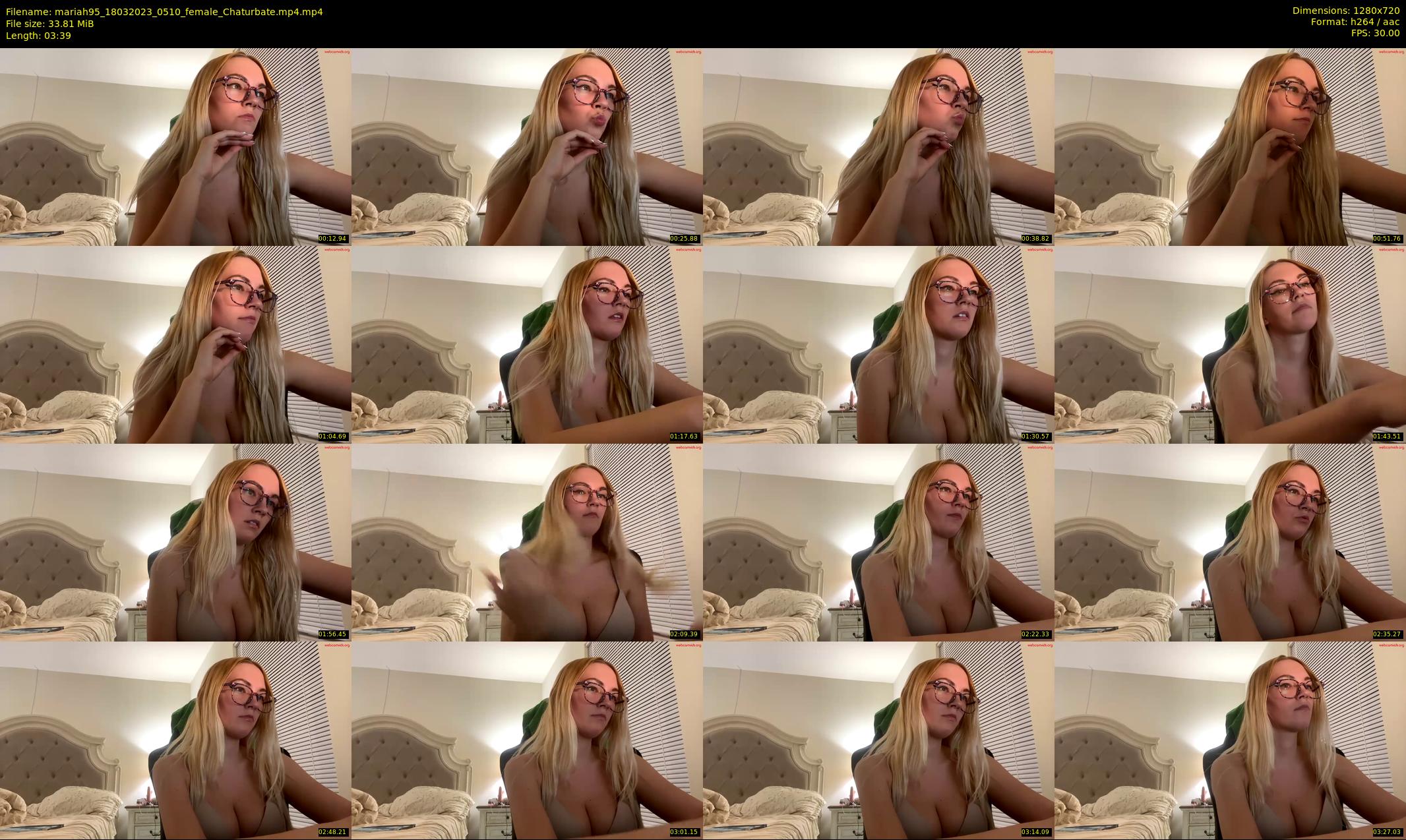 mariah95 — 4 minute Chaturbate female cam show recording, 720p, Mar 18, 2023