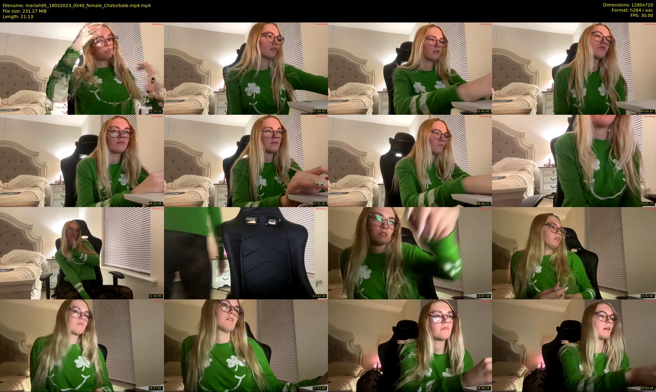 mariah95 — 22 minute Chaturbate female cam show recording, 720p, Mar 18, 2023