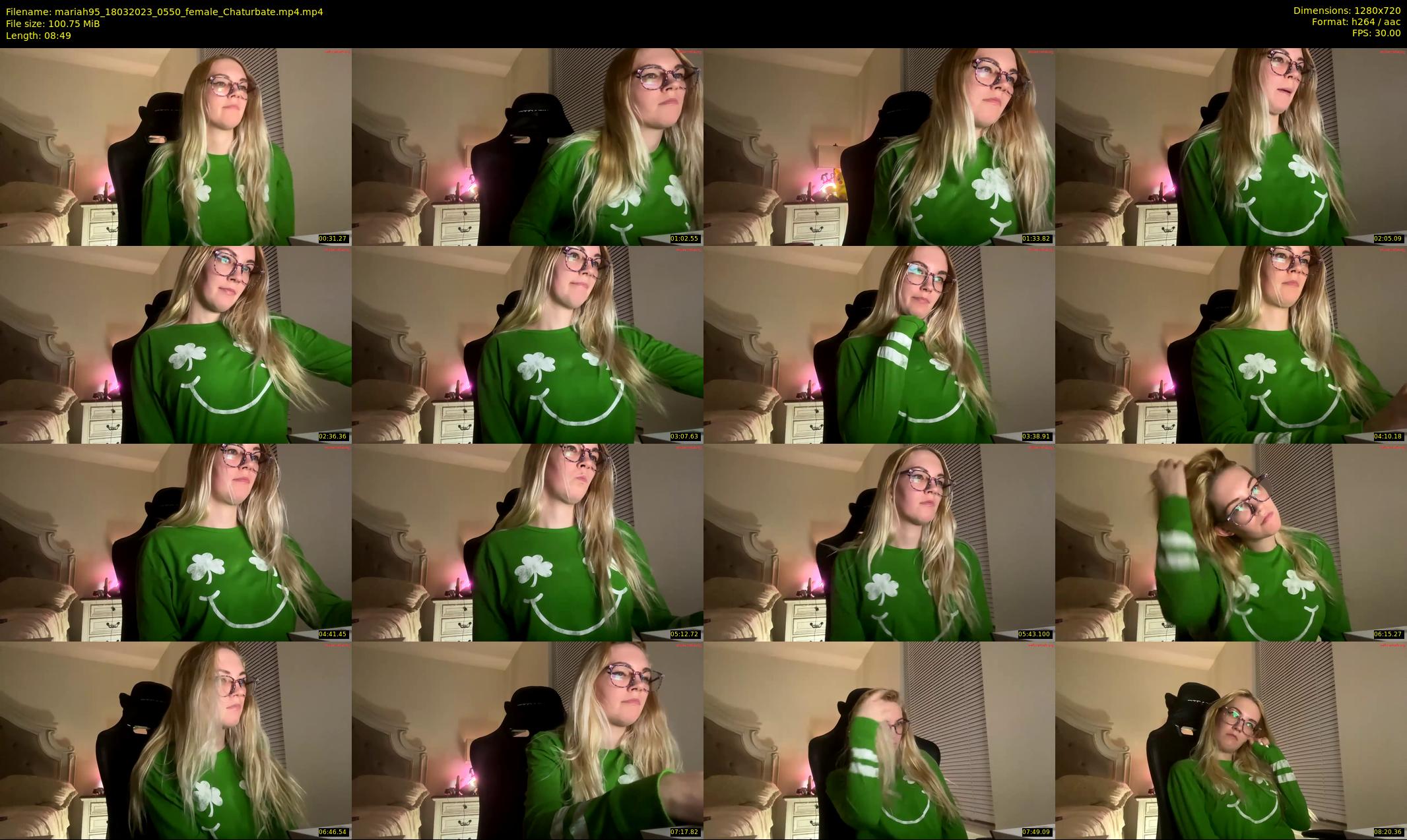mariah95 — 9 minute Chaturbate female cam show recording, 720p, Mar 18, 2023