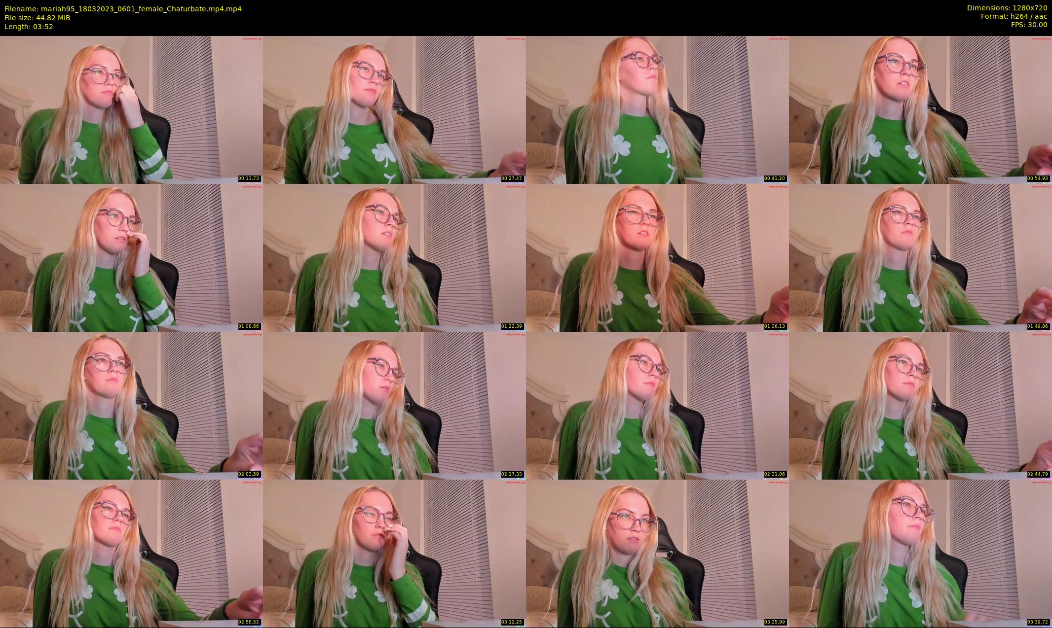 mariah95 — 4 minute Chaturbate female cam show recording, 720p, Mar 18, 2023