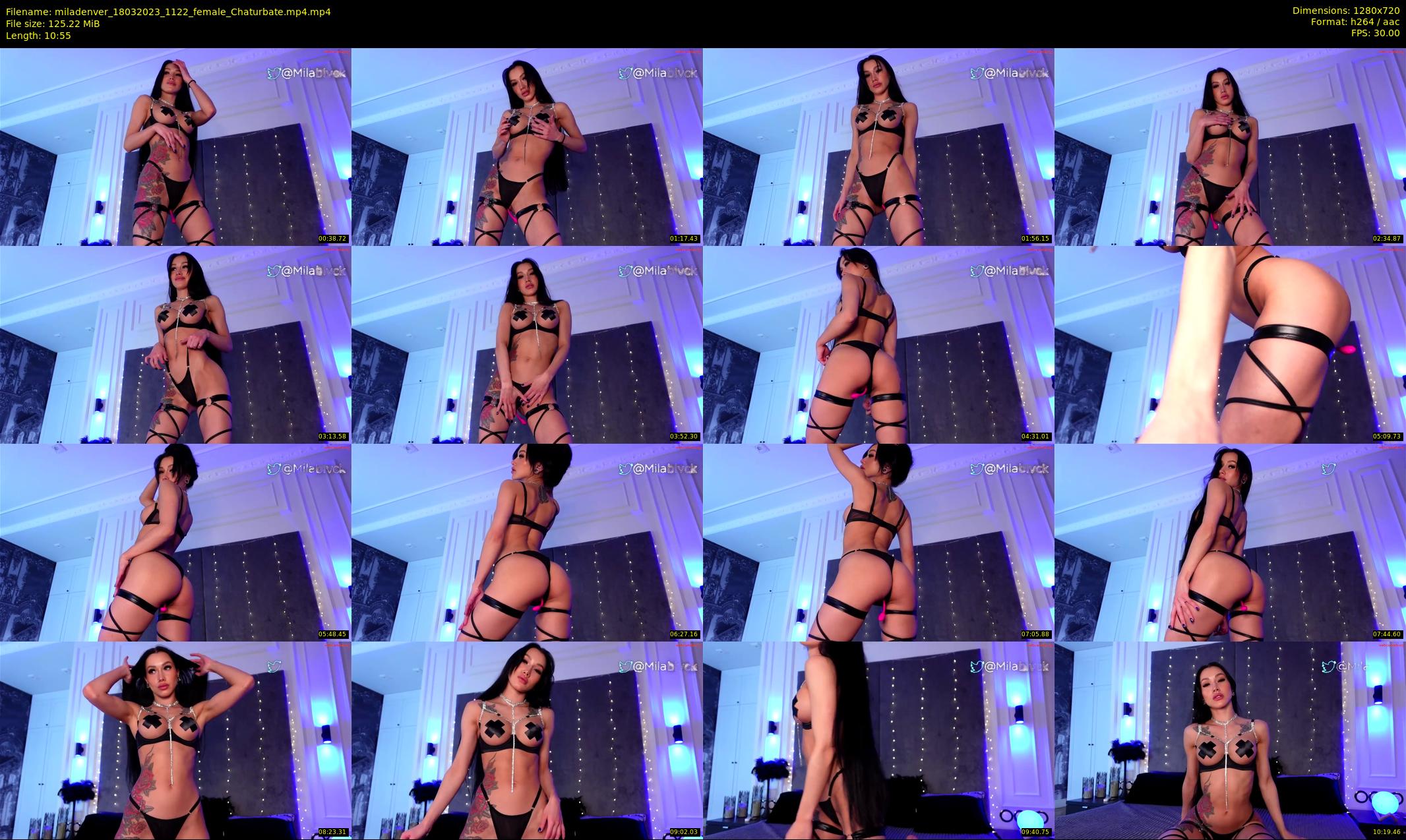 miladenver — 11 minute Chaturbate female cam show recording, 720p, Mar 18, 2023