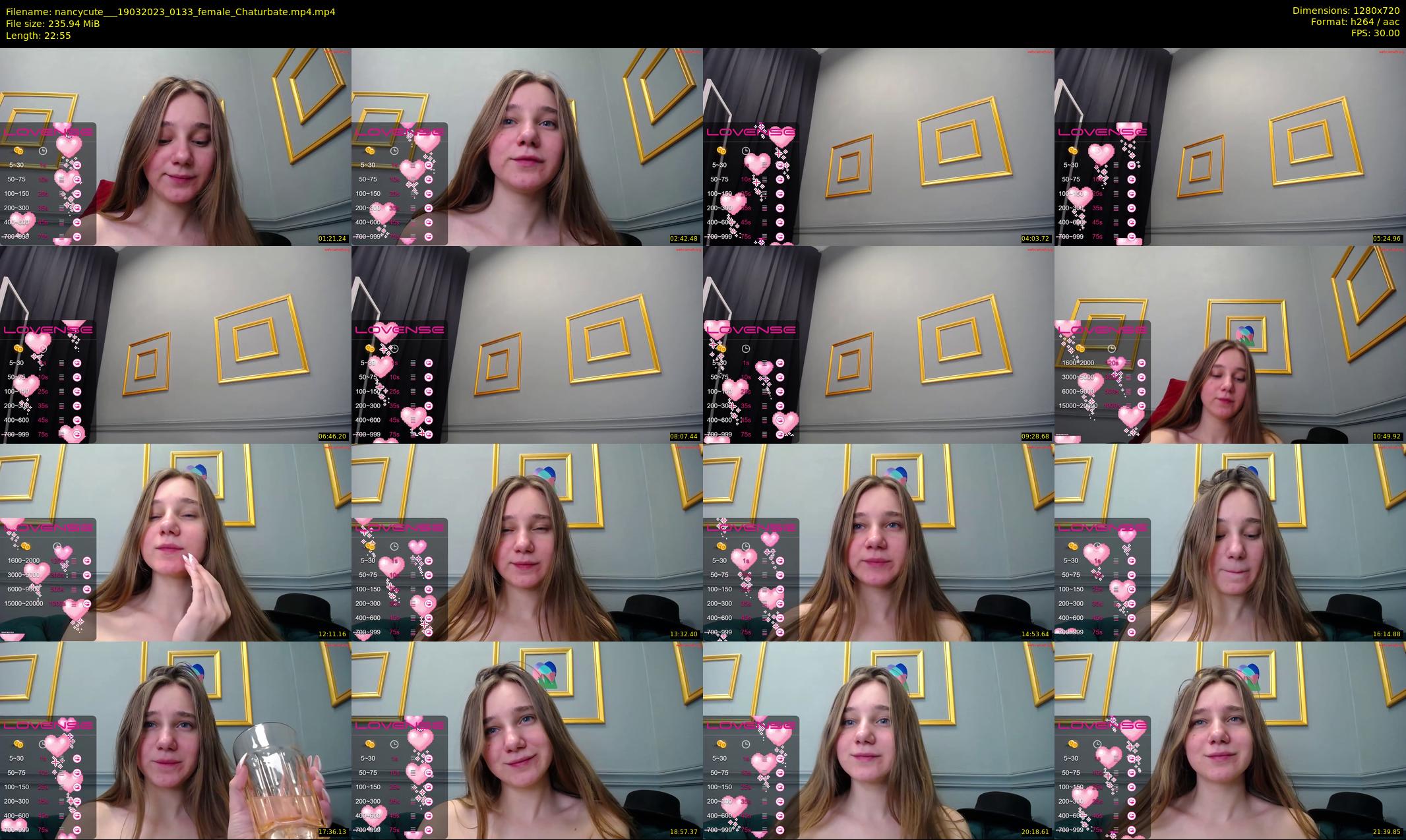 nancycute__ — 23 minute Chaturbate female cam show recording, 720p, Mar 19, 2023