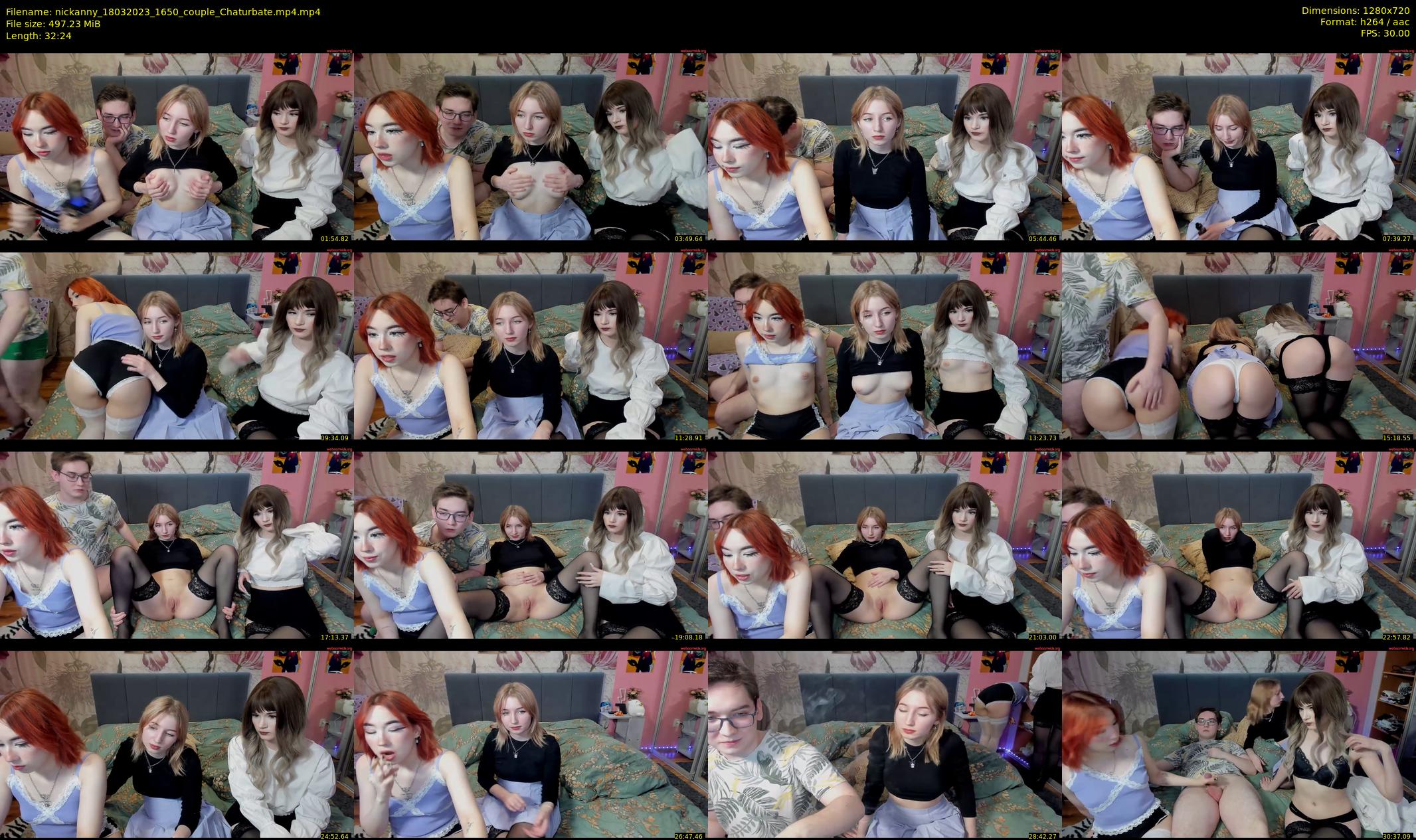 nickanny — 33 minute Chaturbate couple cam show recording, 720p, Mar 18, 2023