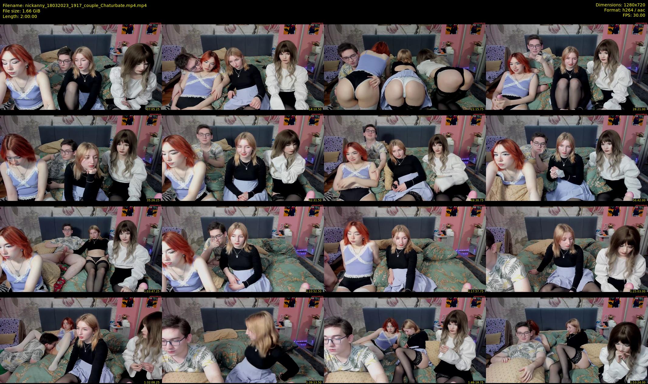 nickanny — 120 minute Chaturbate couple cam show recording, 720p, Mar 18, 2023
