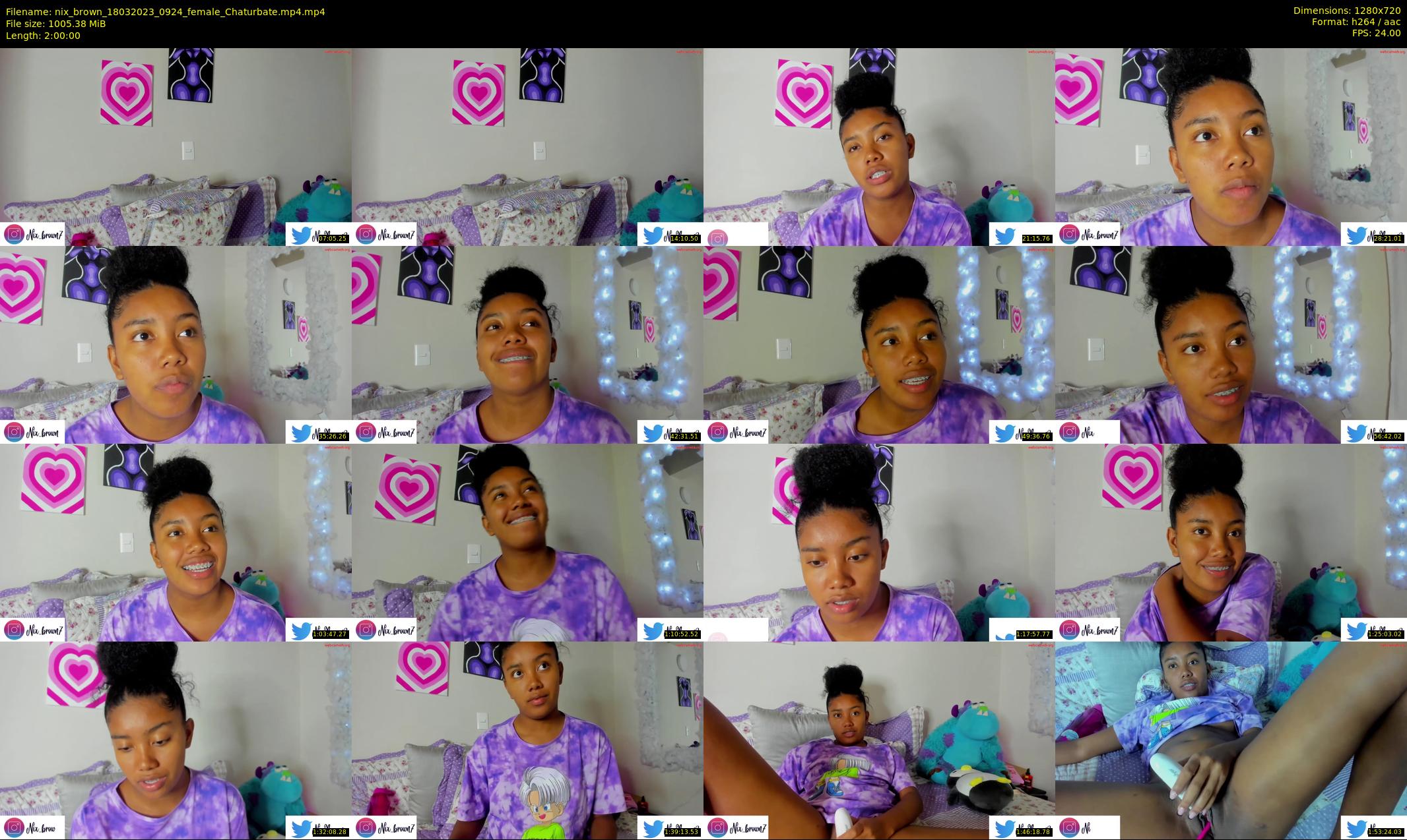 nix_brown — 120 minute Chaturbate female cam show recording, 720p, Mar 18, 2023