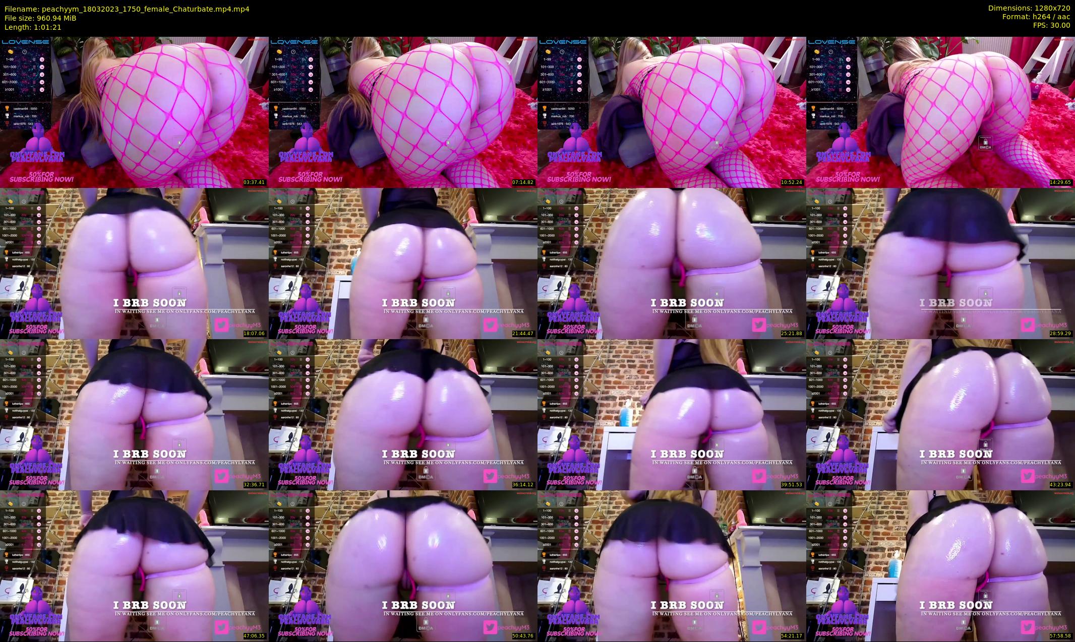 peachyym — 62 minute Chaturbate female cam show recording, 720p, Mar 18, 2023