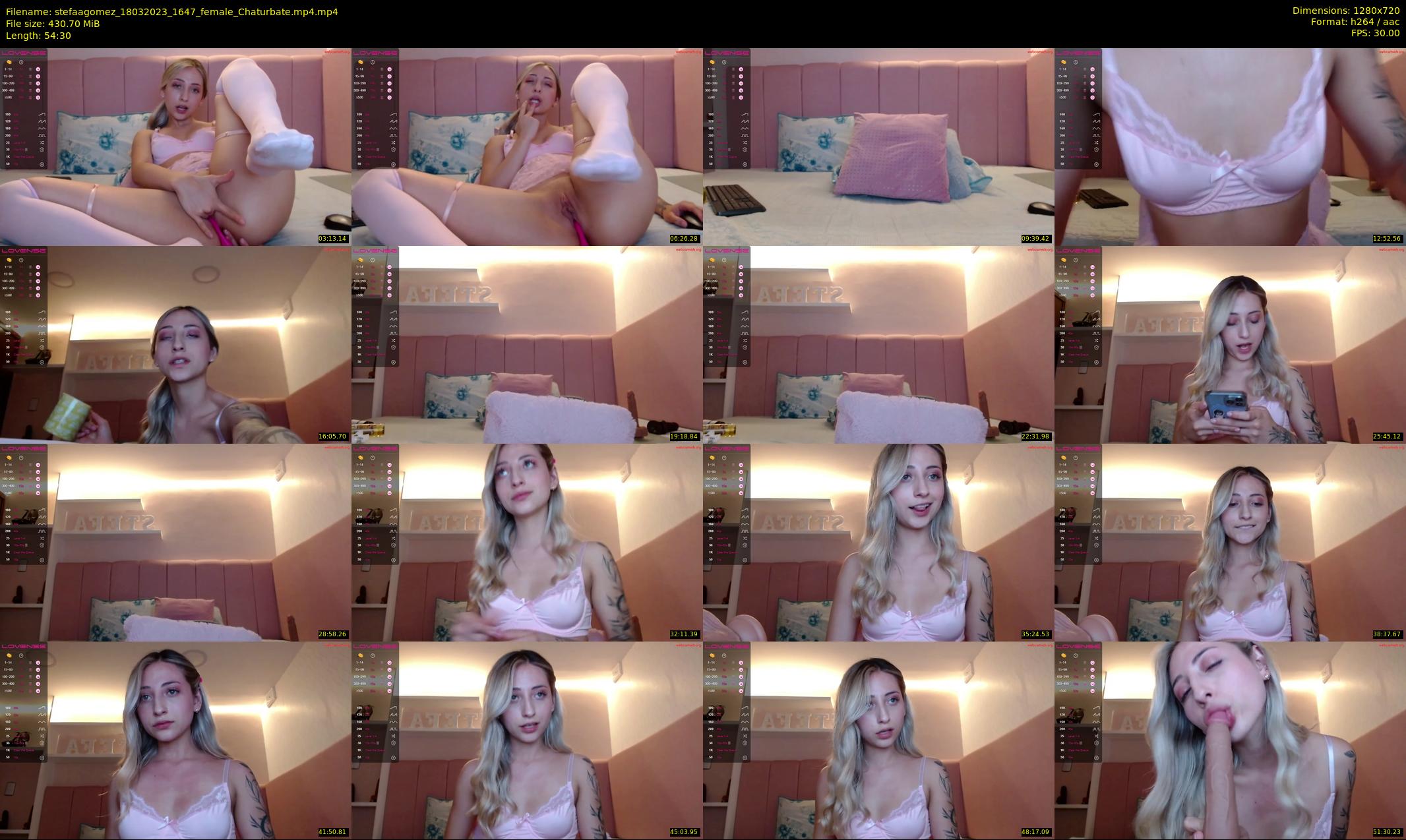 stefaagomez — 55 minute Chaturbate female cam show recording, 720p, Mar 18, 2023