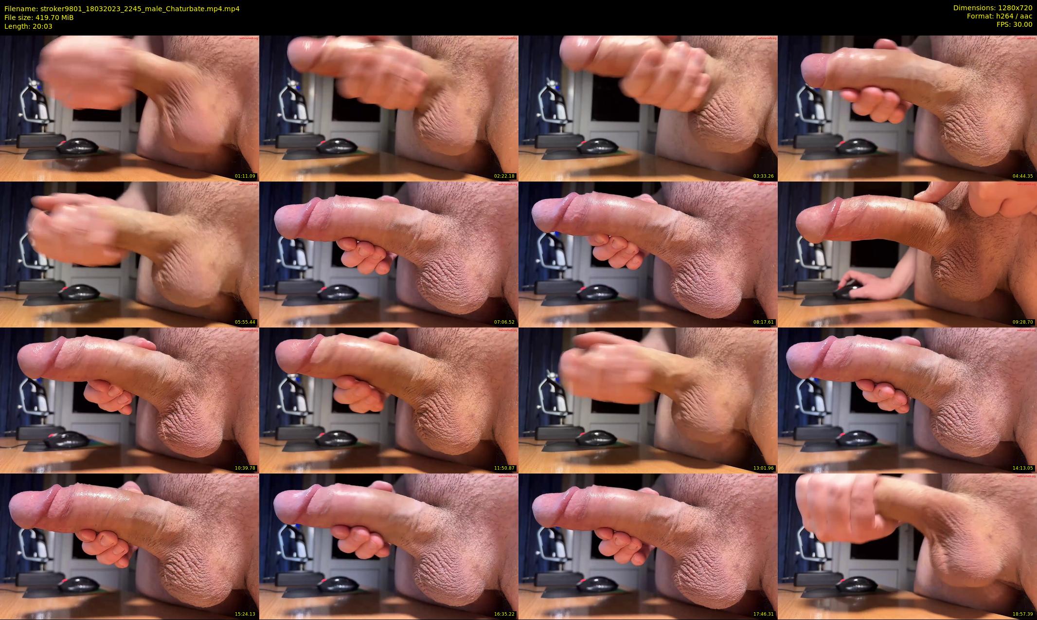 stroker9801 — 21 minute Chaturbate male cam show recording, 720p, Mar 18, 2023