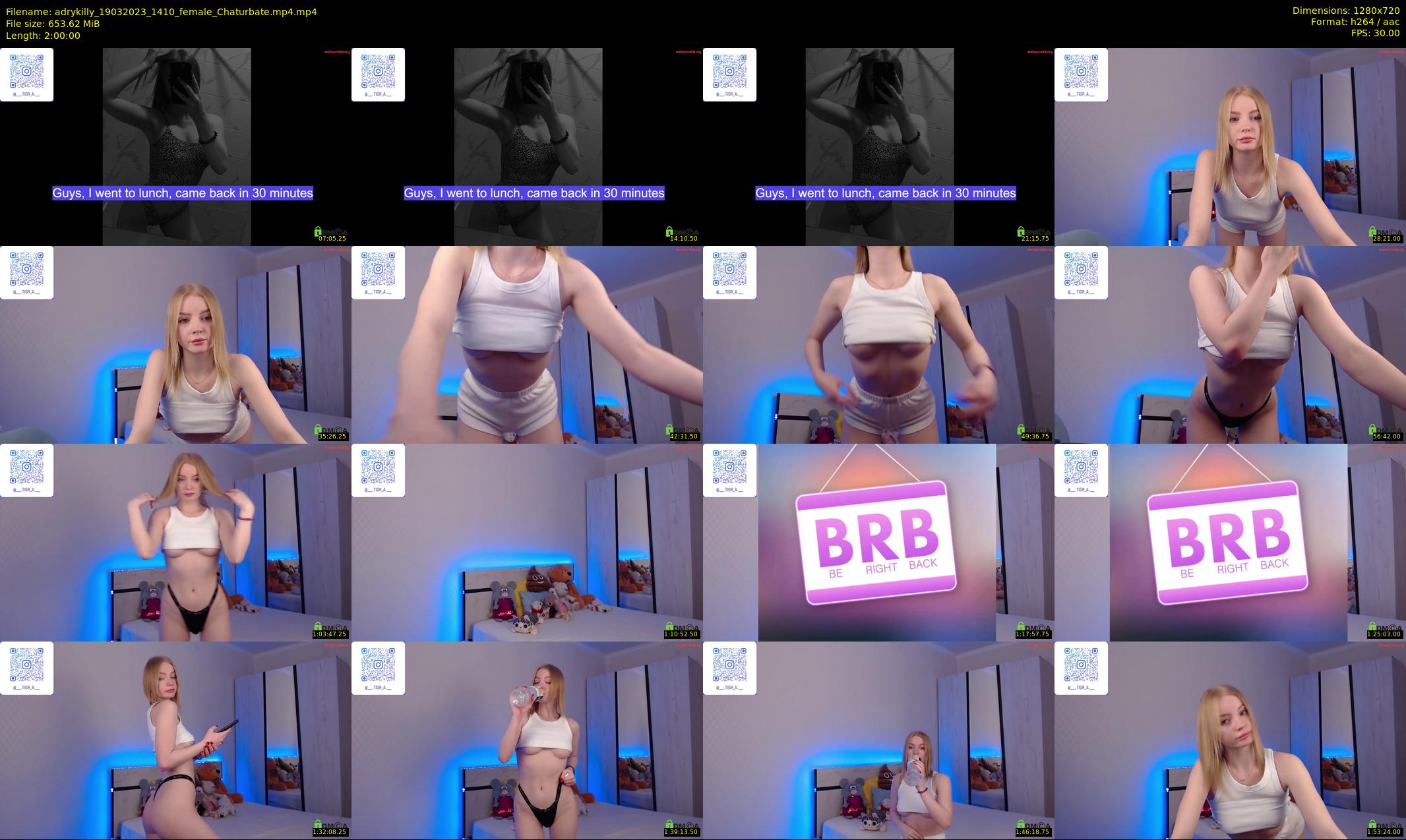 adrykilly — 120 minute Chaturbate female cam show recording, 720p, Mar 19, 2023