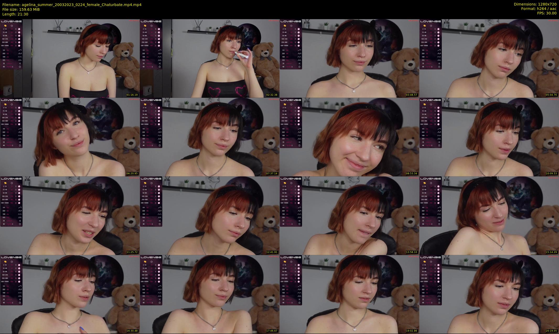 agelina_summer — 22 minute Chaturbate female cam show recording, 720p, Mar 20, 2023