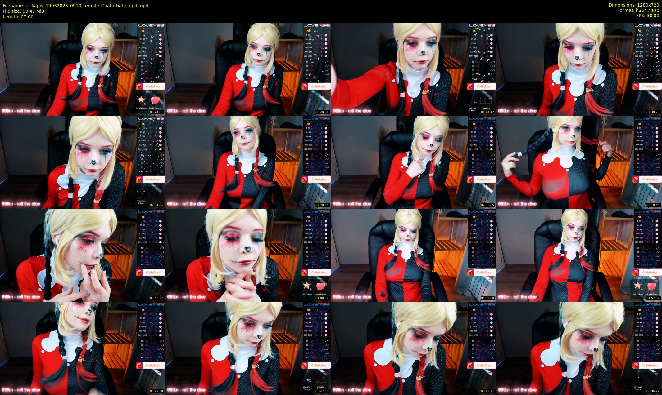 arikajoy — 7 minute Chaturbate female cam show recording, 720p, Mar 19, 2023