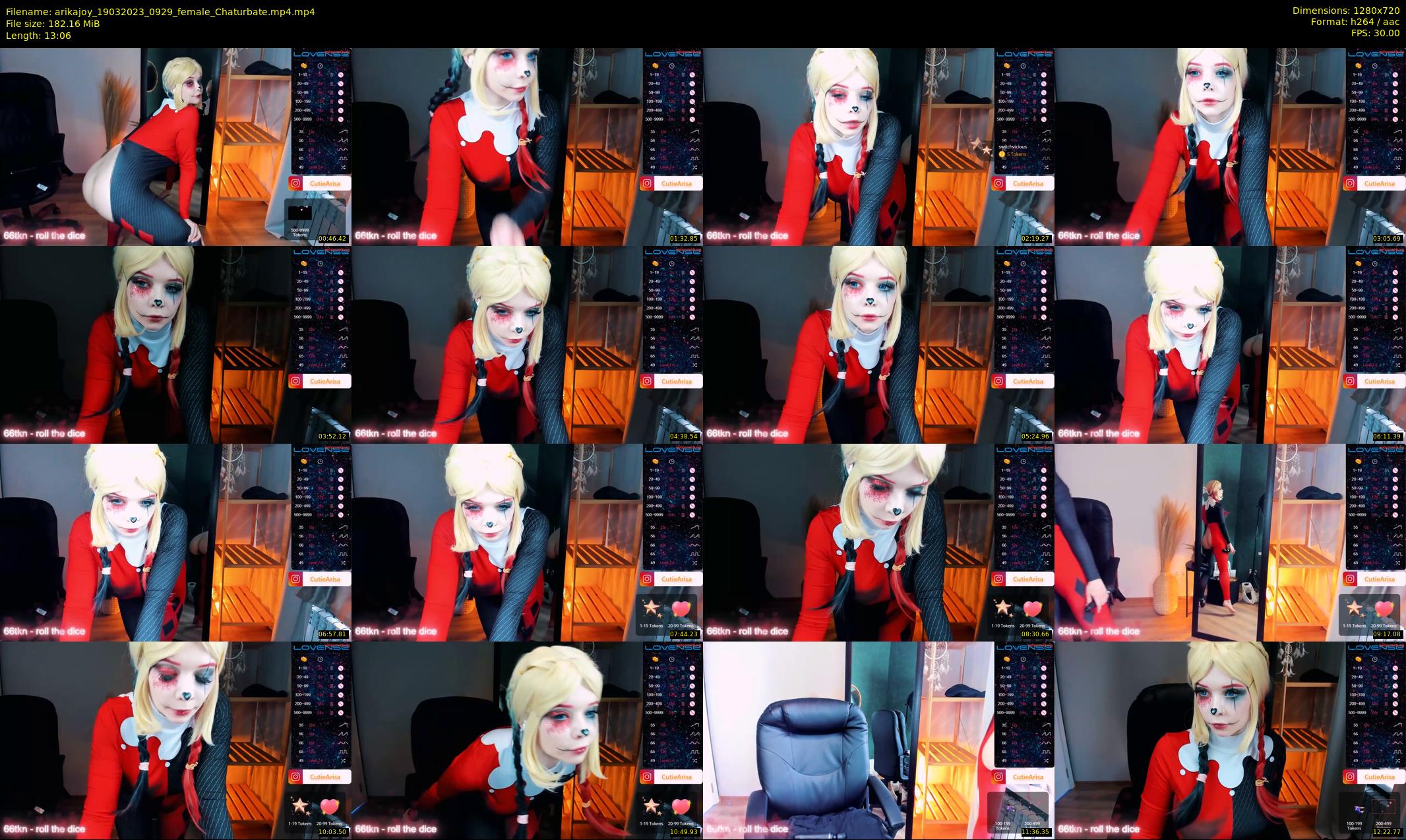 arikajoy — 14 minute Chaturbate female cam show recording, 720p, Mar 19, 2023