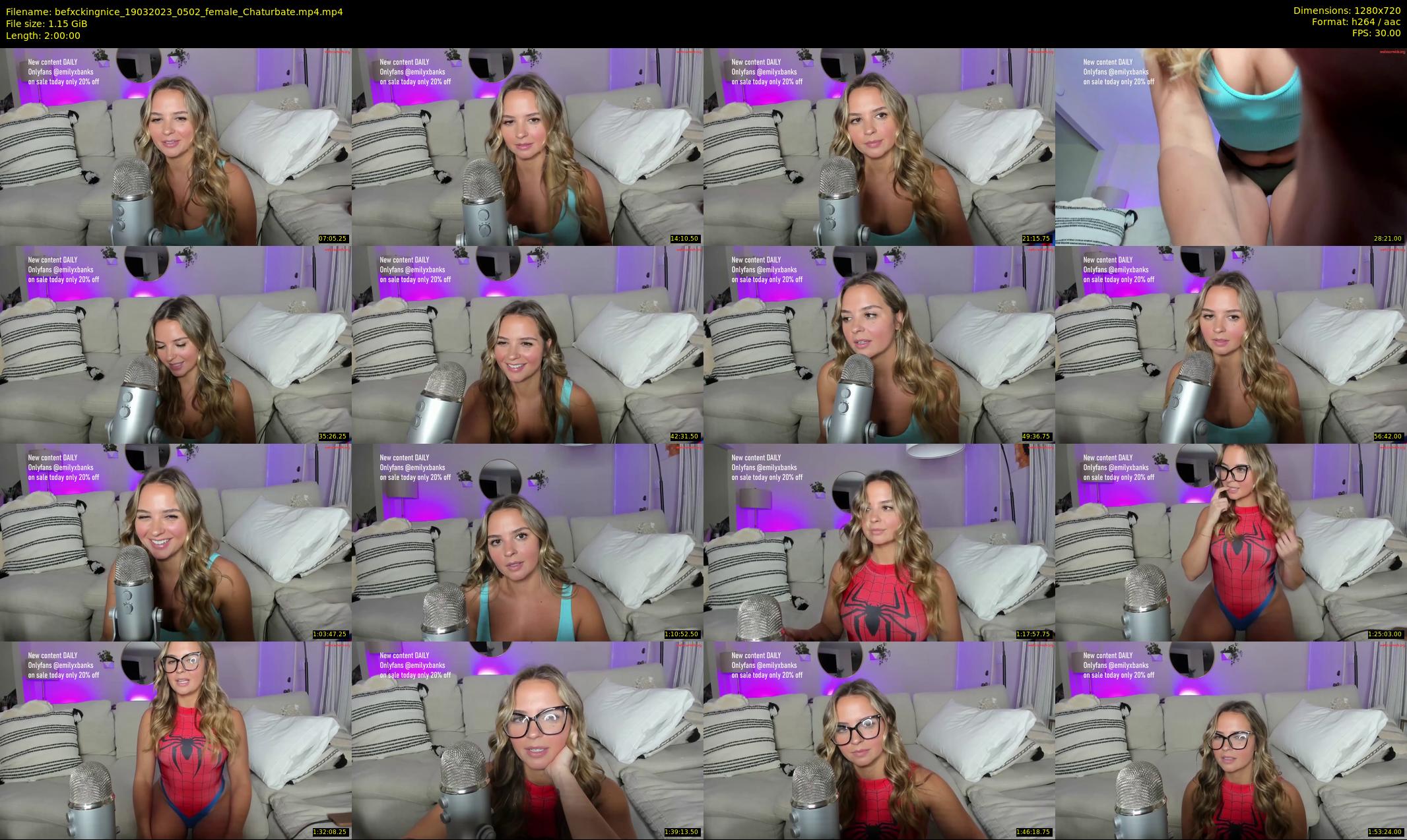 befxckingnice — 120 minute Chaturbate female cam show recording, 720p, Mar 19, 2023