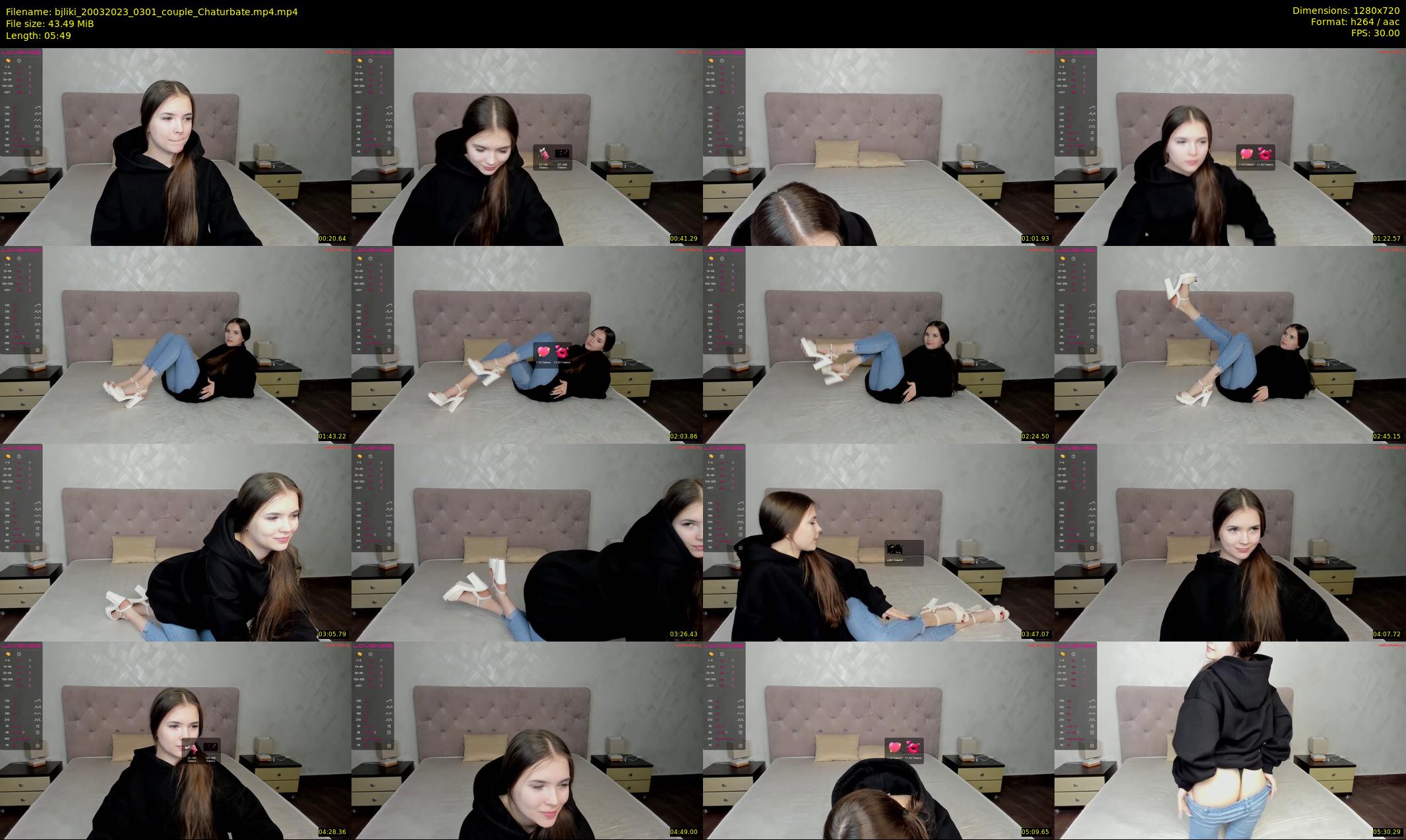 bjliki — 6 minute Chaturbate couple cam show recording, 720p, Mar 20, 2023