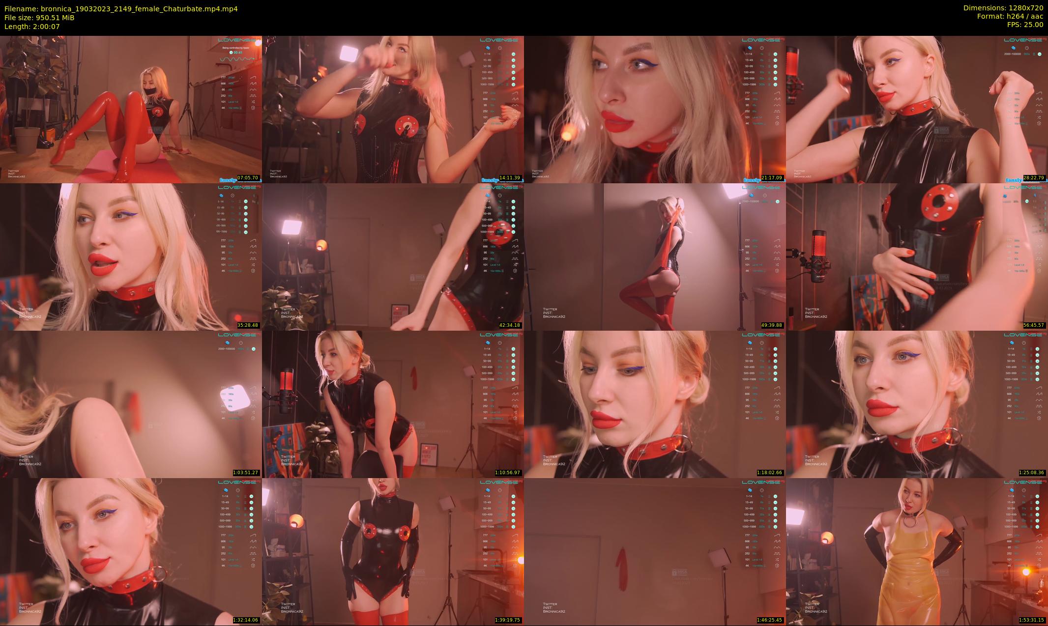 bronnica — 121 minute Chaturbate female cam show recording, 720p, Mar 19, 2023