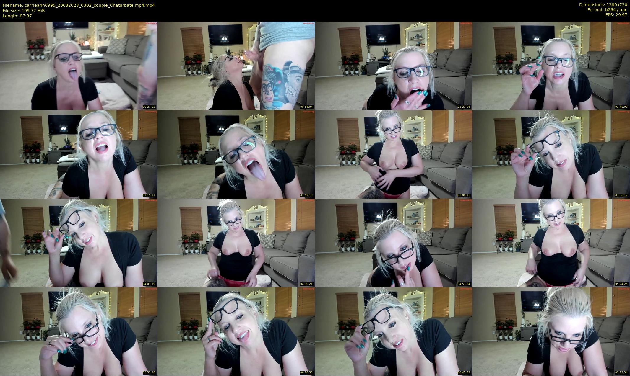 carrieann6995 — 8 minute Chaturbate couple cam show recording, 720p, Mar 20, 2023